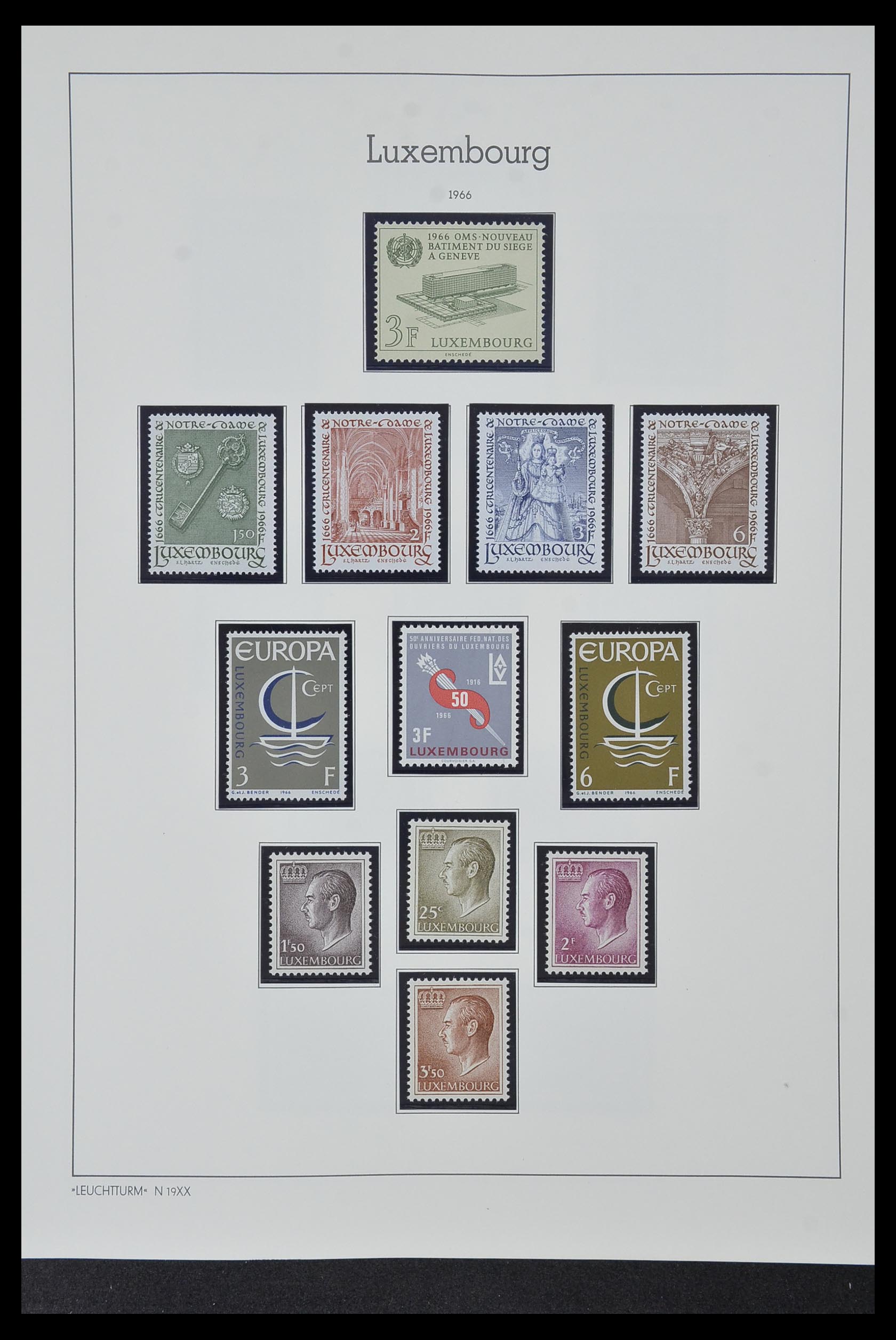 34157 069 - Stamp collection 34157 Luxembourg 1852-1974.