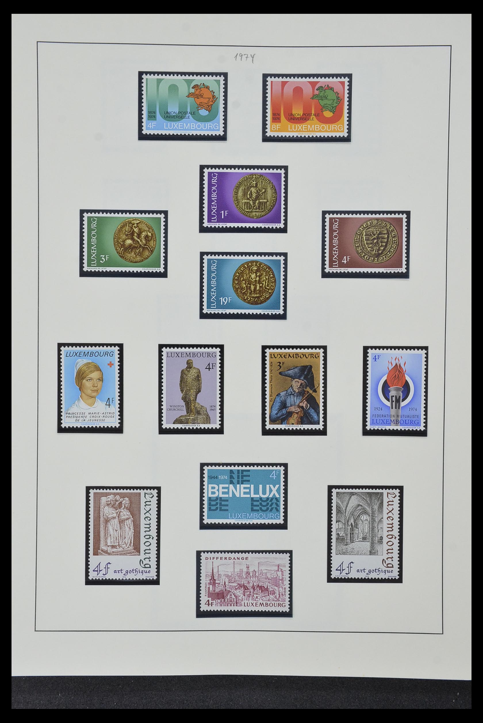 34157 082 - Stamp collection 34157 Luxembourg 1852-1974.