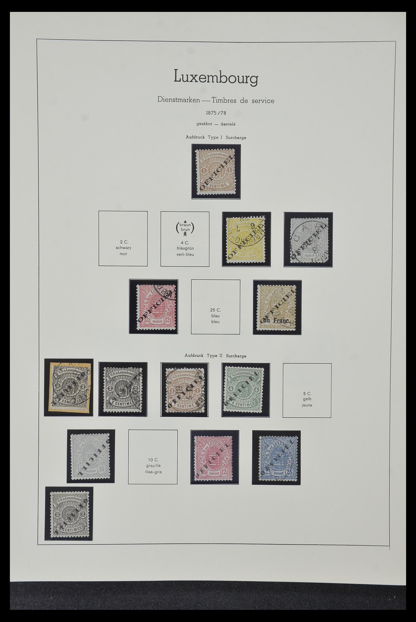 34157 085 - Stamp collection 34157 Luxembourg 1852-1974.