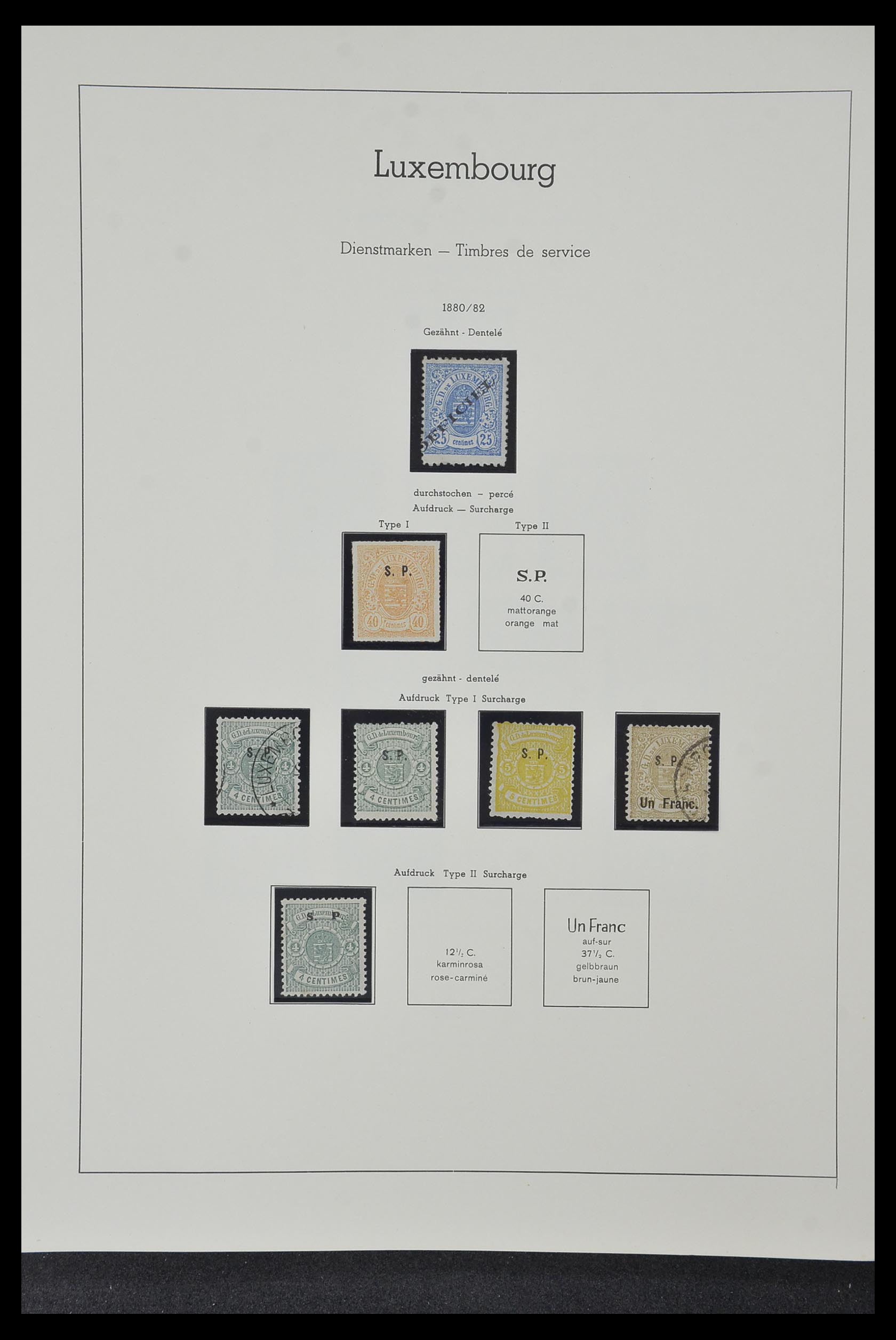 34157 086 - Stamp collection 34157 Luxembourg 1852-1974.