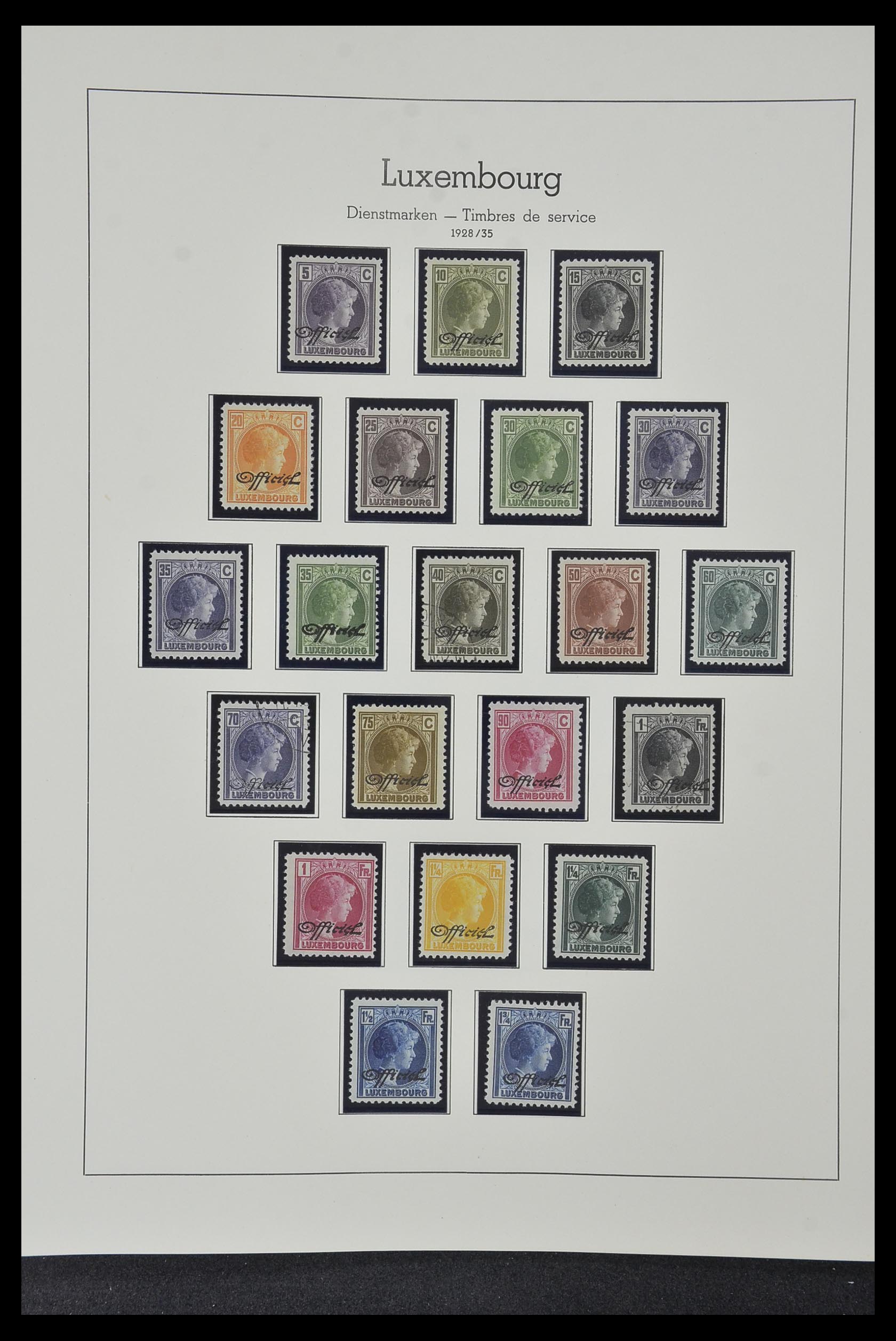 34157 097 - Stamp collection 34157 Luxembourg 1852-1974.
