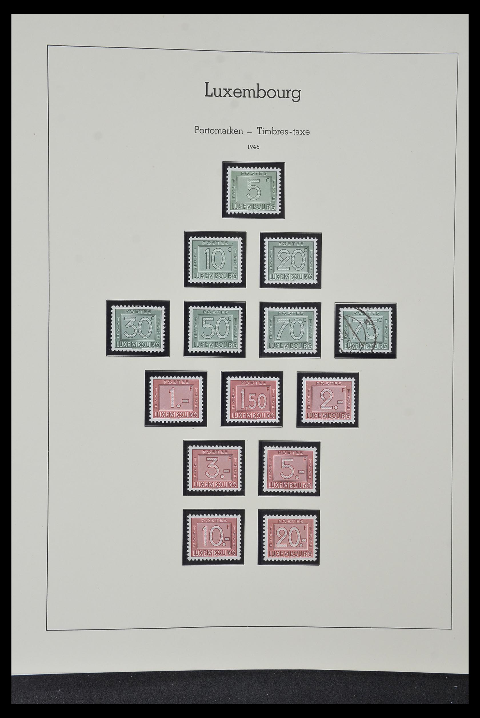 34157 101 - Stamp collection 34157 Luxembourg 1852-1974.