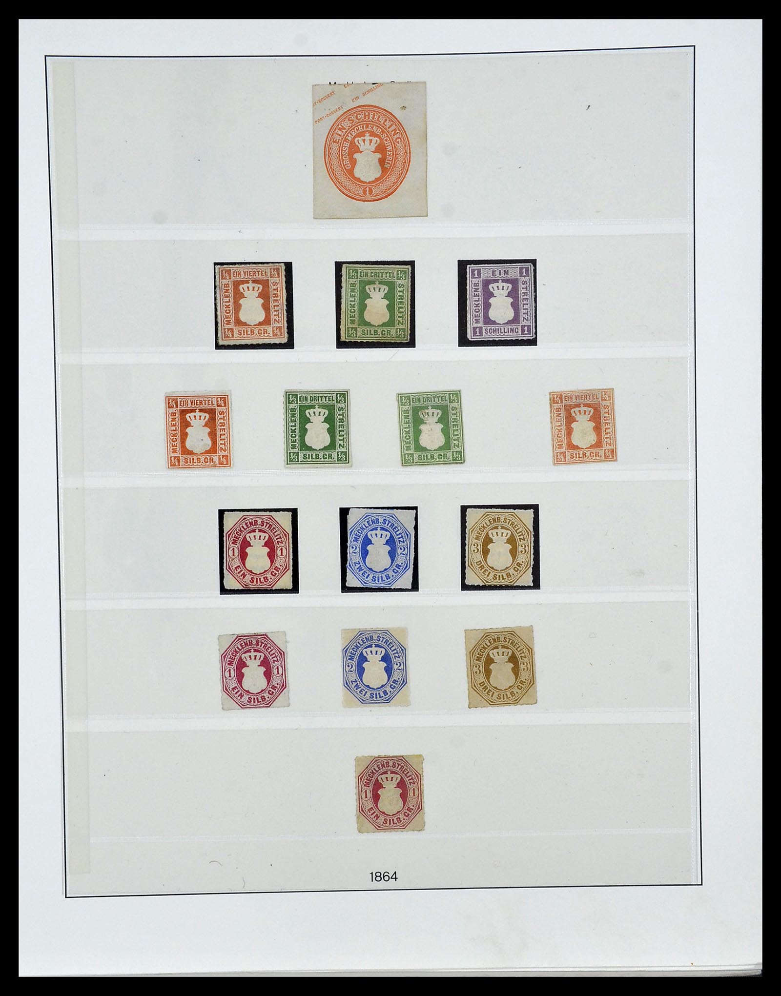 34158 020 - Postzegelverzameling 34158 Oud Duitse Staten 1850-1870.