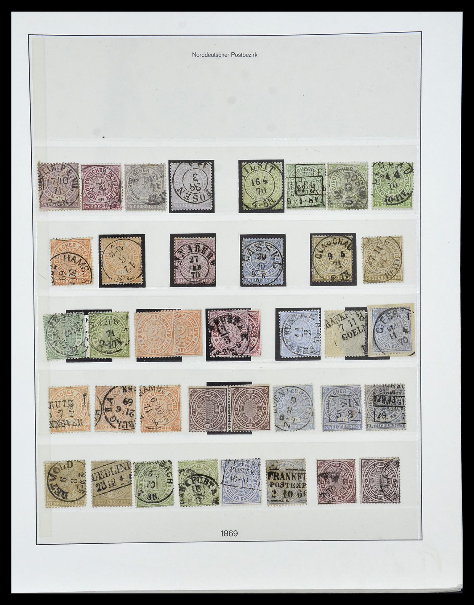 34158 022 - Postzegelverzameling 34158 Oud Duitse Staten 1850-1870.