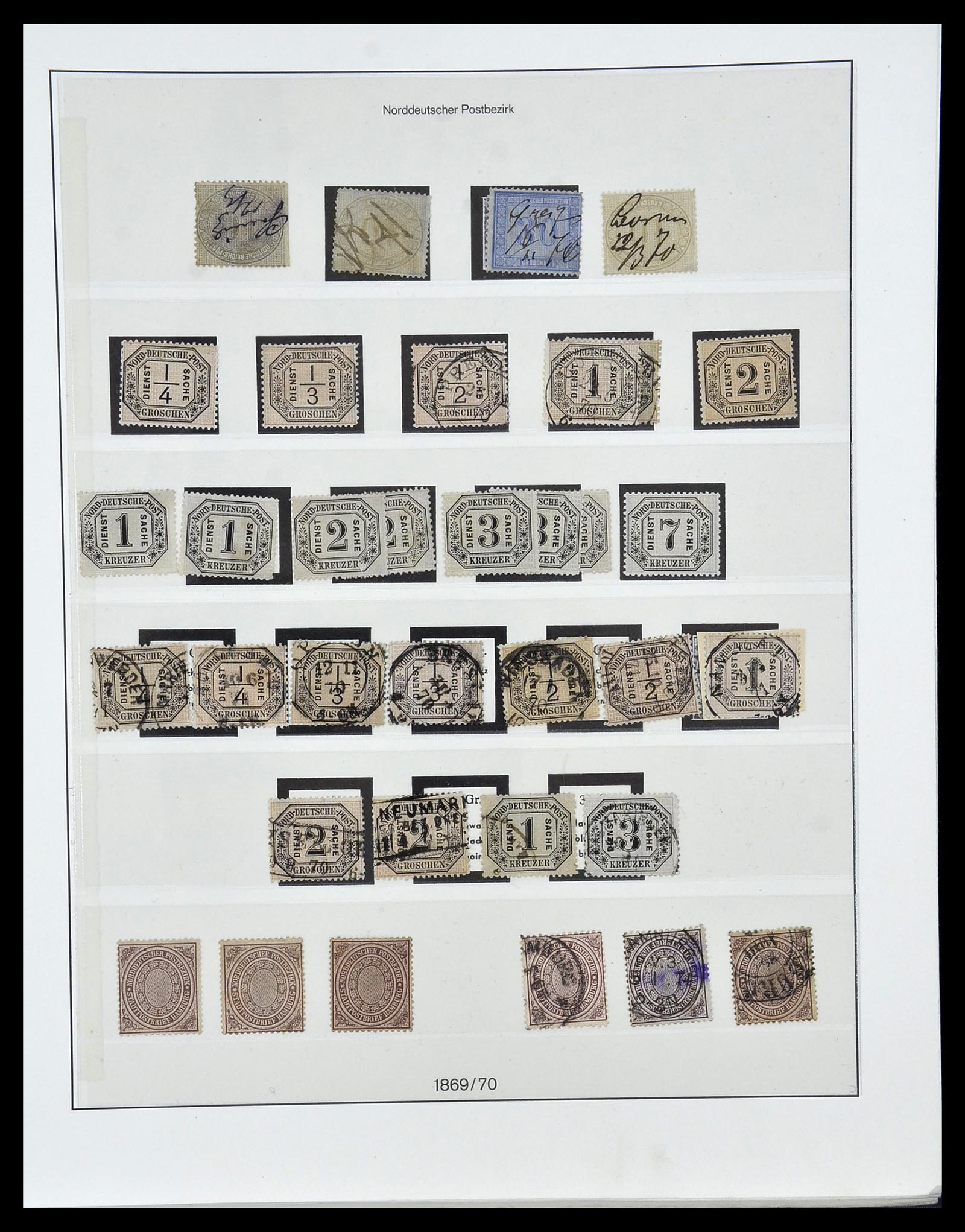 34158 023 - Postzegelverzameling 34158 Oud Duitse Staten 1850-1870.