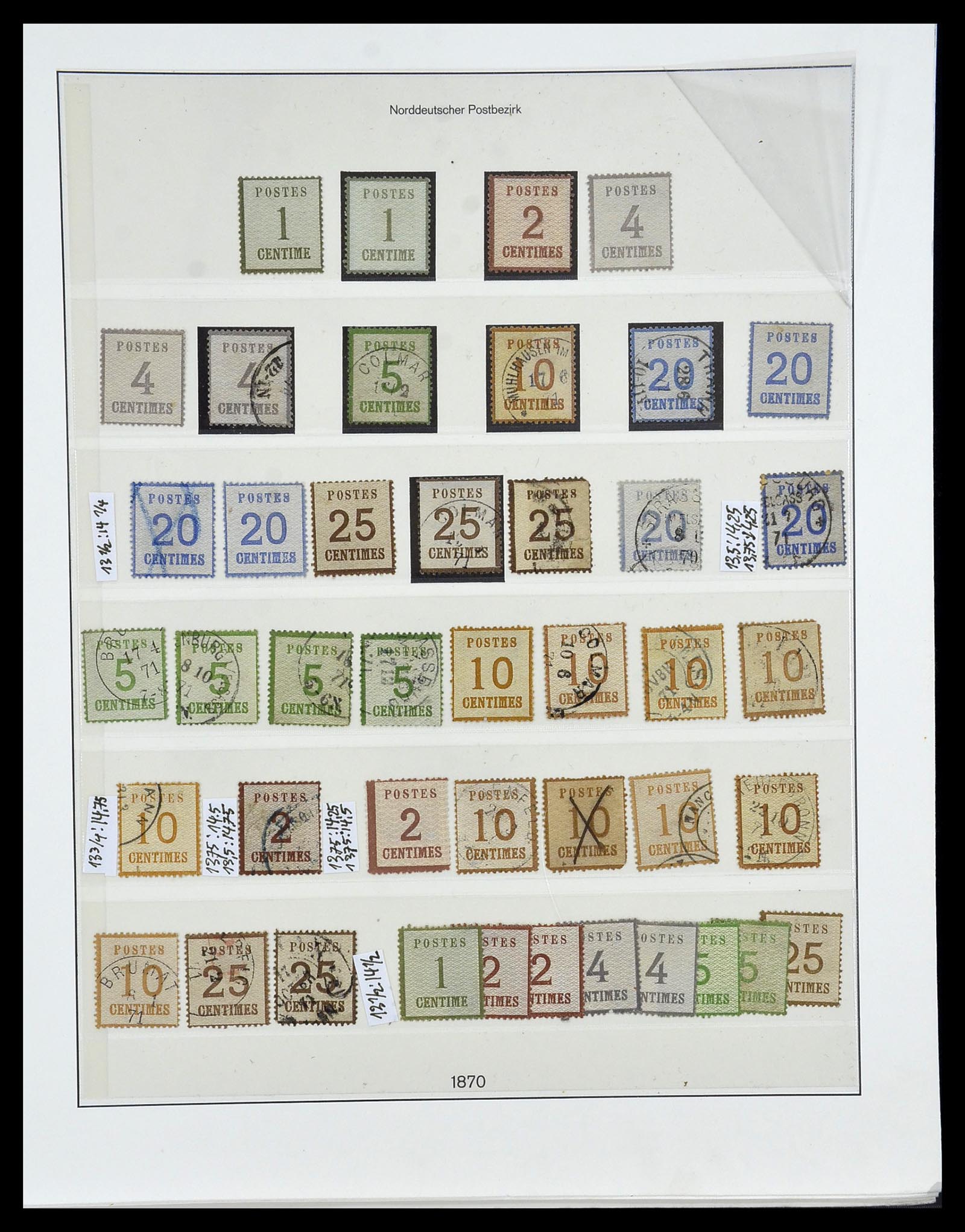 34158 025 - Postzegelverzameling 34158 Oud Duitse Staten 1850-1870.