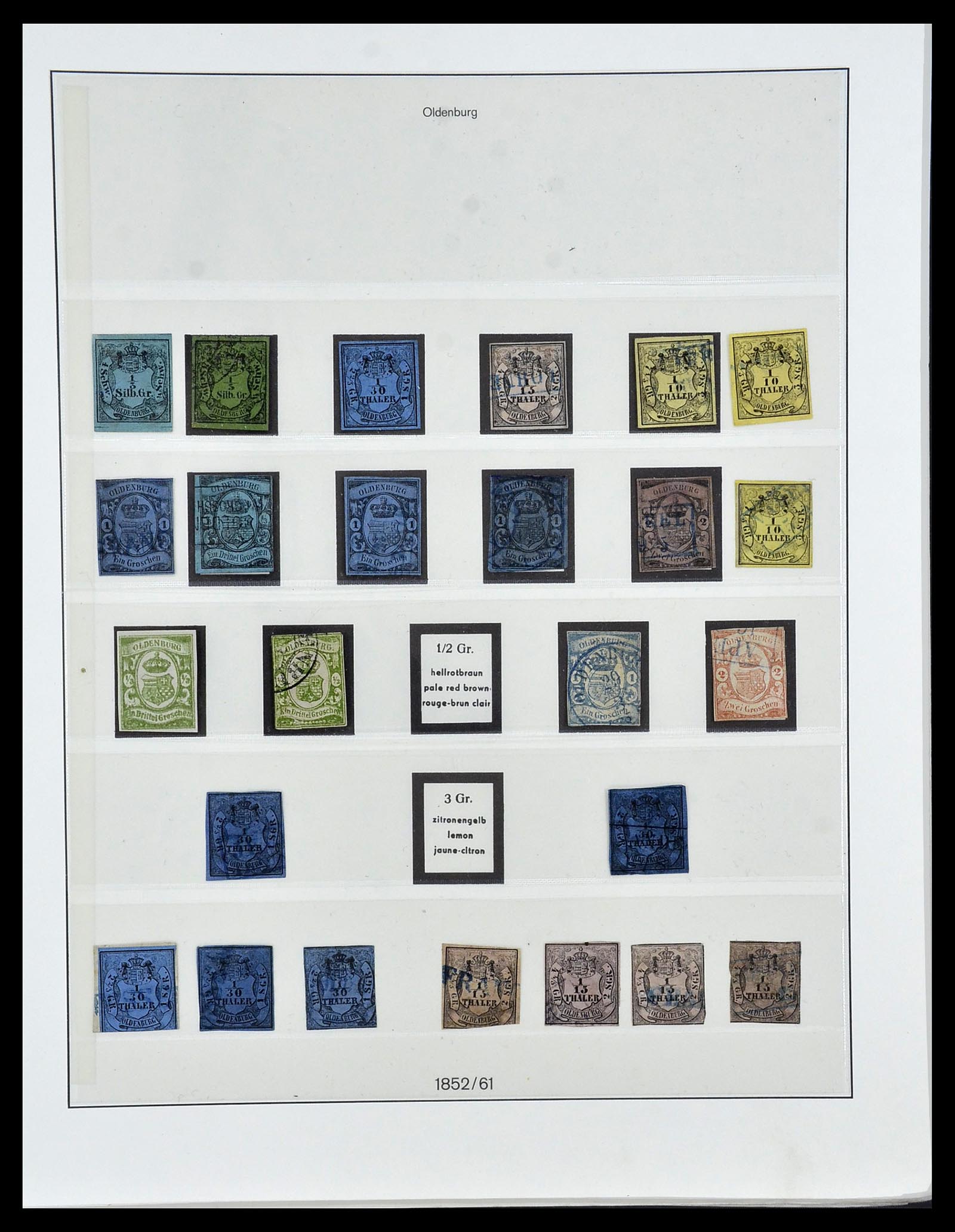 34158 026 - Postzegelverzameling 34158 Oud Duitse Staten 1850-1870.