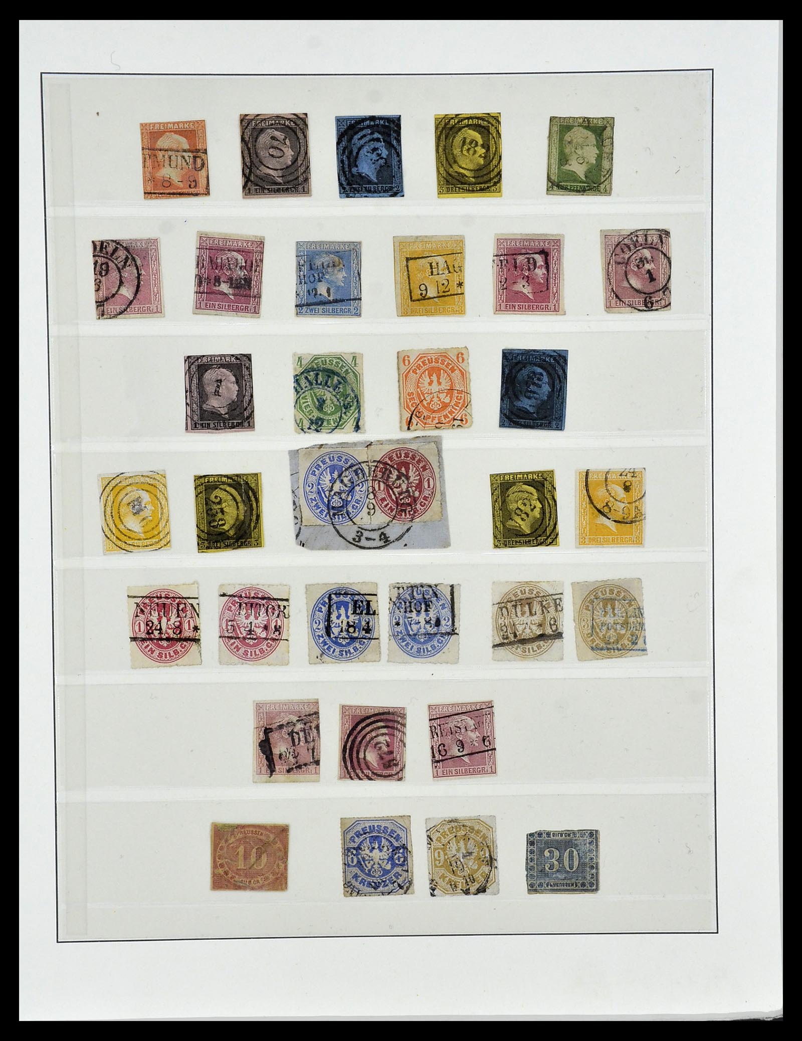 34158 030 - Postzegelverzameling 34158 Oud Duitse Staten 1850-1870.
