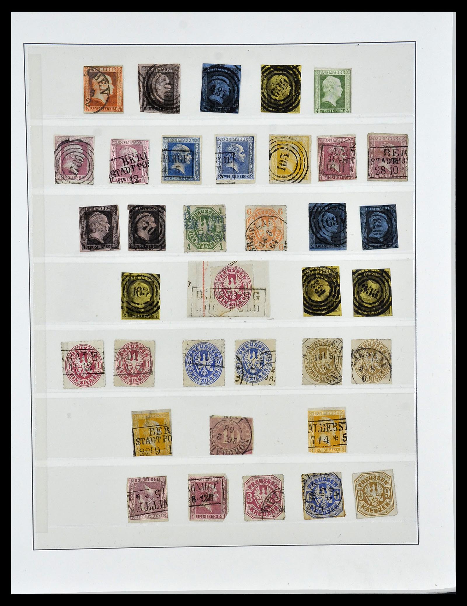 34158 031 - Postzegelverzameling 34158 Oud Duitse Staten 1850-1870.