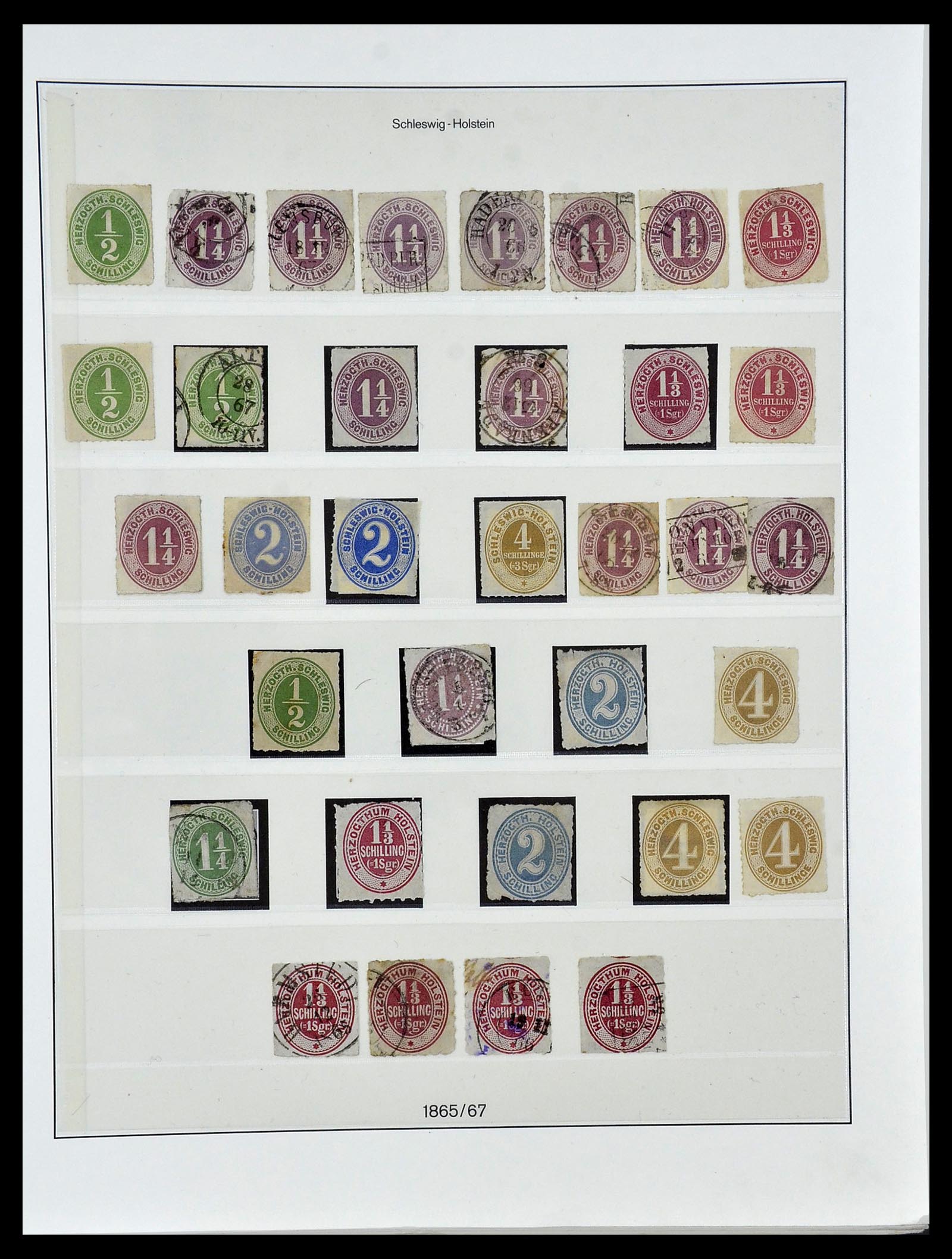 34158 039 - Postzegelverzameling 34158 Oud Duitse Staten 1850-1870.