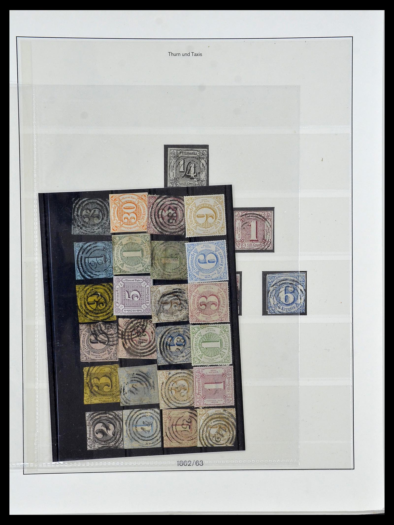 34158 042 - Postzegelverzameling 34158 Oud Duitse Staten 1850-1870.