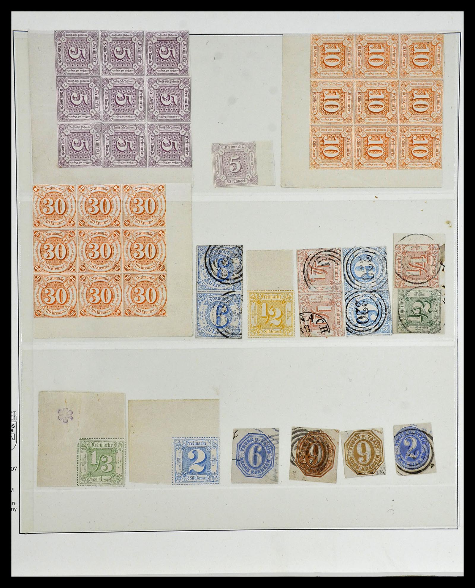 34158 046 - Stamp collection 34158 Old German States 1850-1870.