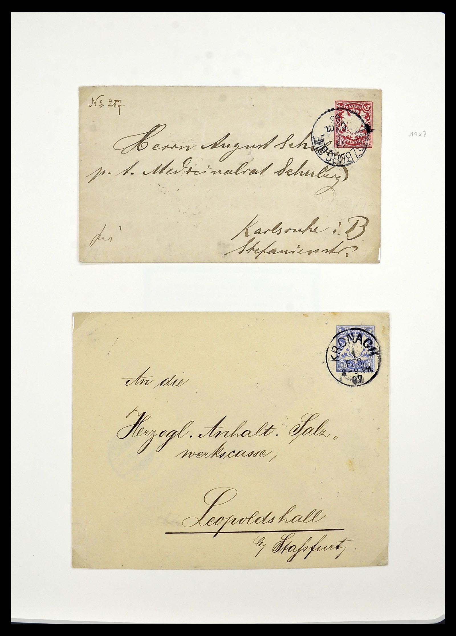 34159 009 - Postzegelverzameling 34159 Oud Duitse Staten 1860-1920.