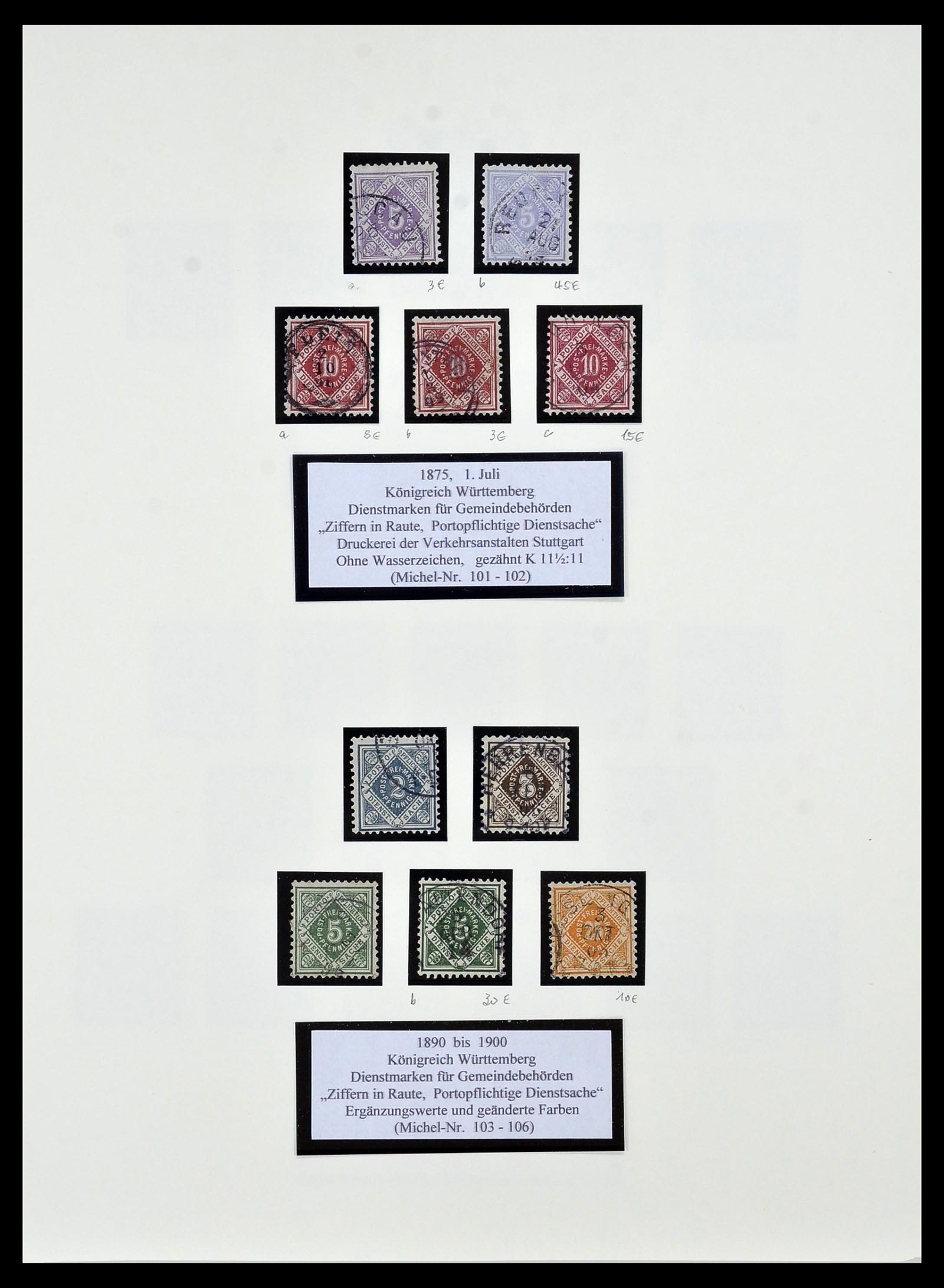 34159 069 - Postzegelverzameling 34159 Oud Duitse Staten 1860-1920.