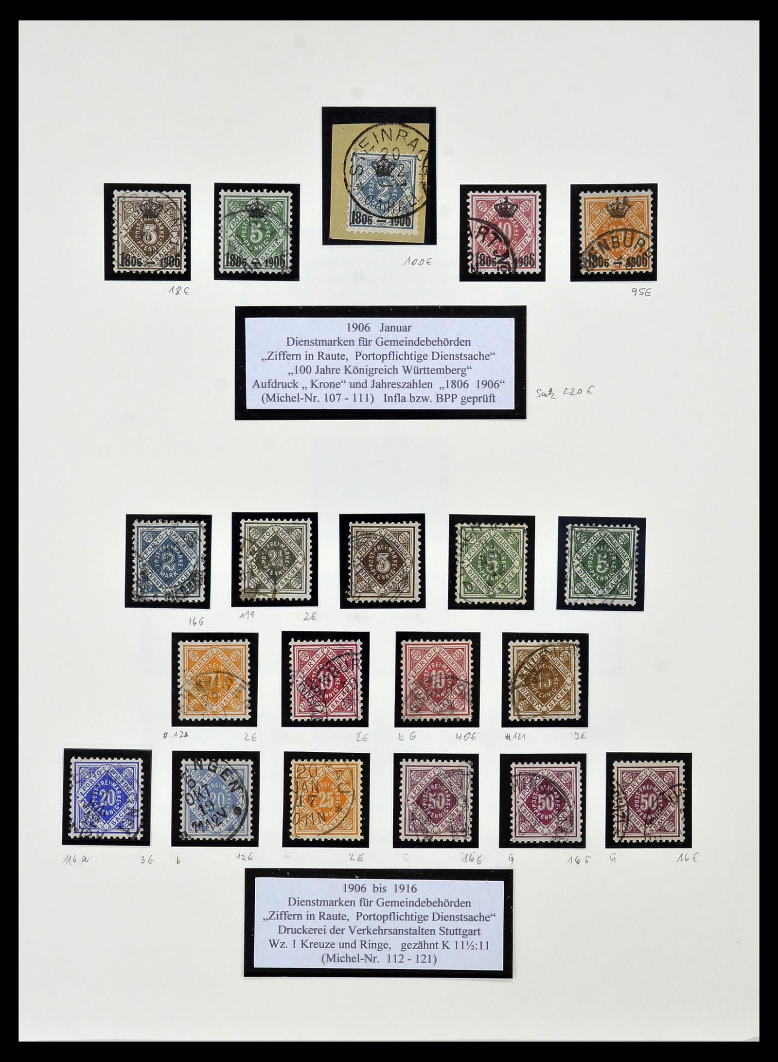 34159 070 - Stamp collection 34159 Old German States 1860-1920.