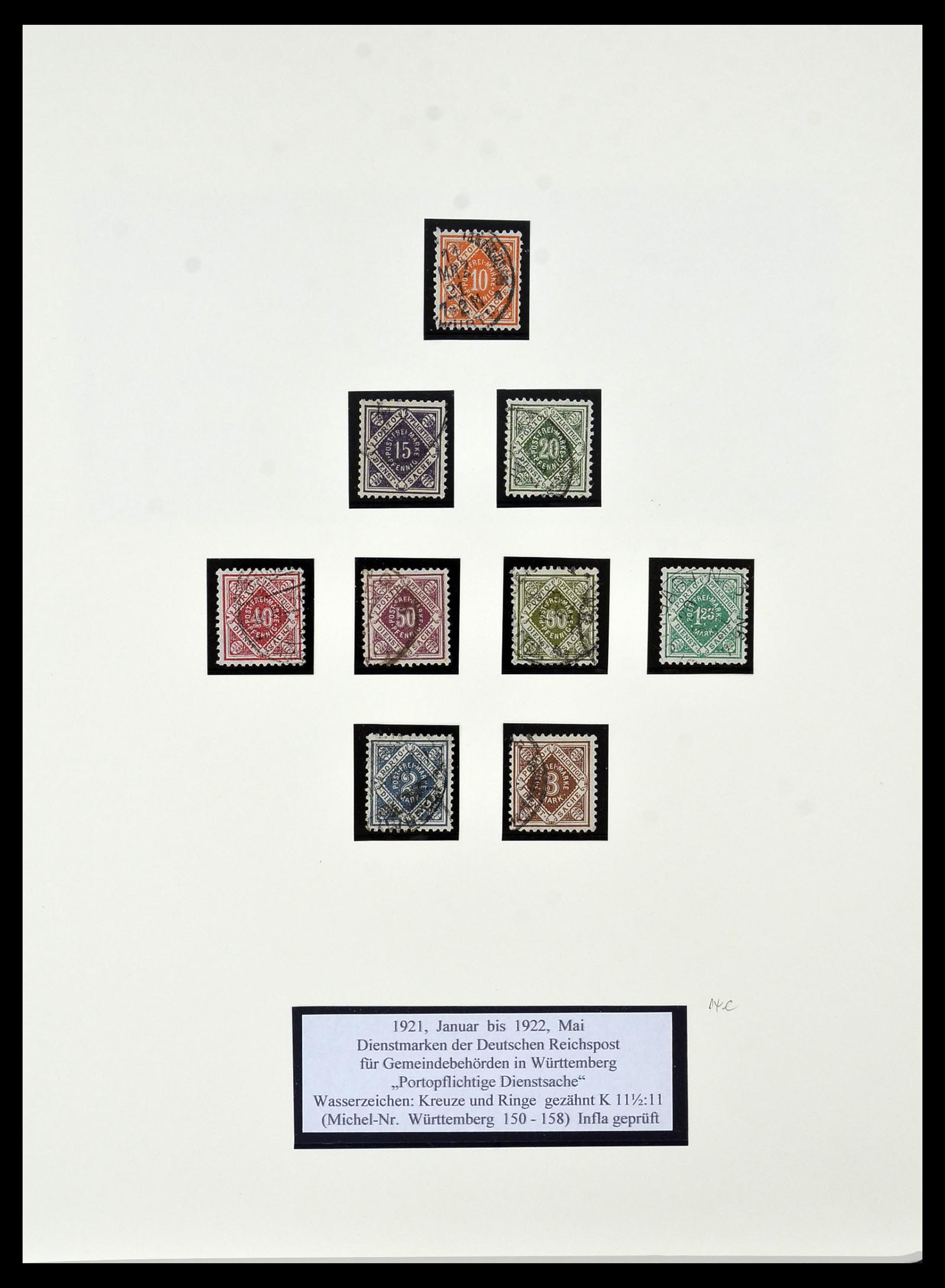 34159 075 - Postzegelverzameling 34159 Oud Duitse Staten 1860-1920.