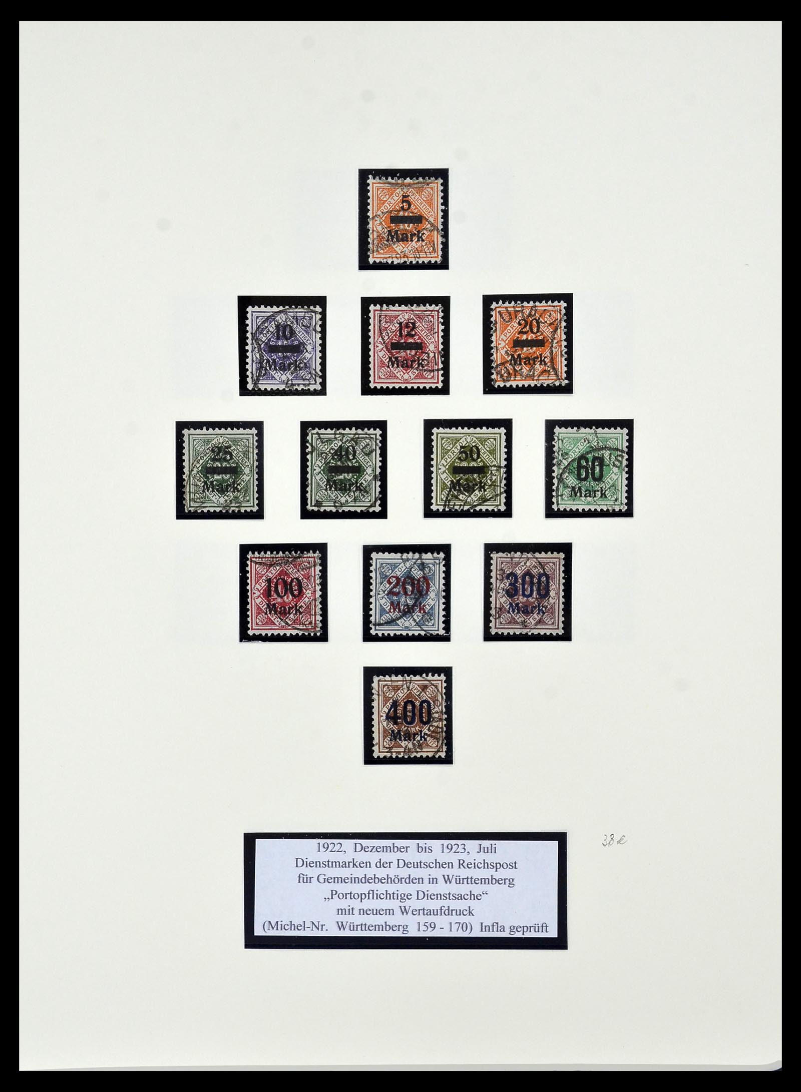 34159 077 - Postzegelverzameling 34159 Oud Duitse Staten 1860-1920.