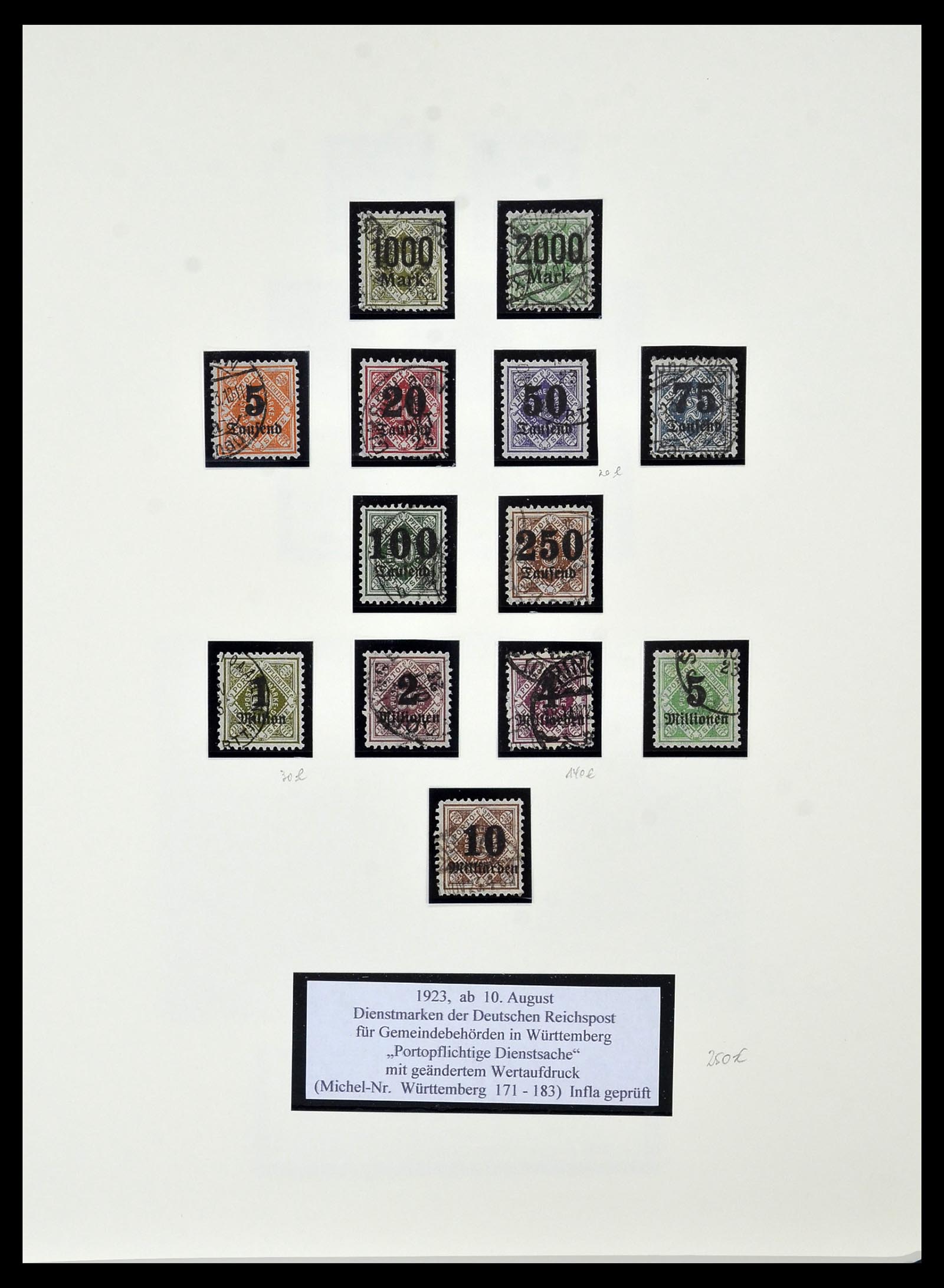 34159 078 - Postzegelverzameling 34159 Oud Duitse Staten 1860-1920.