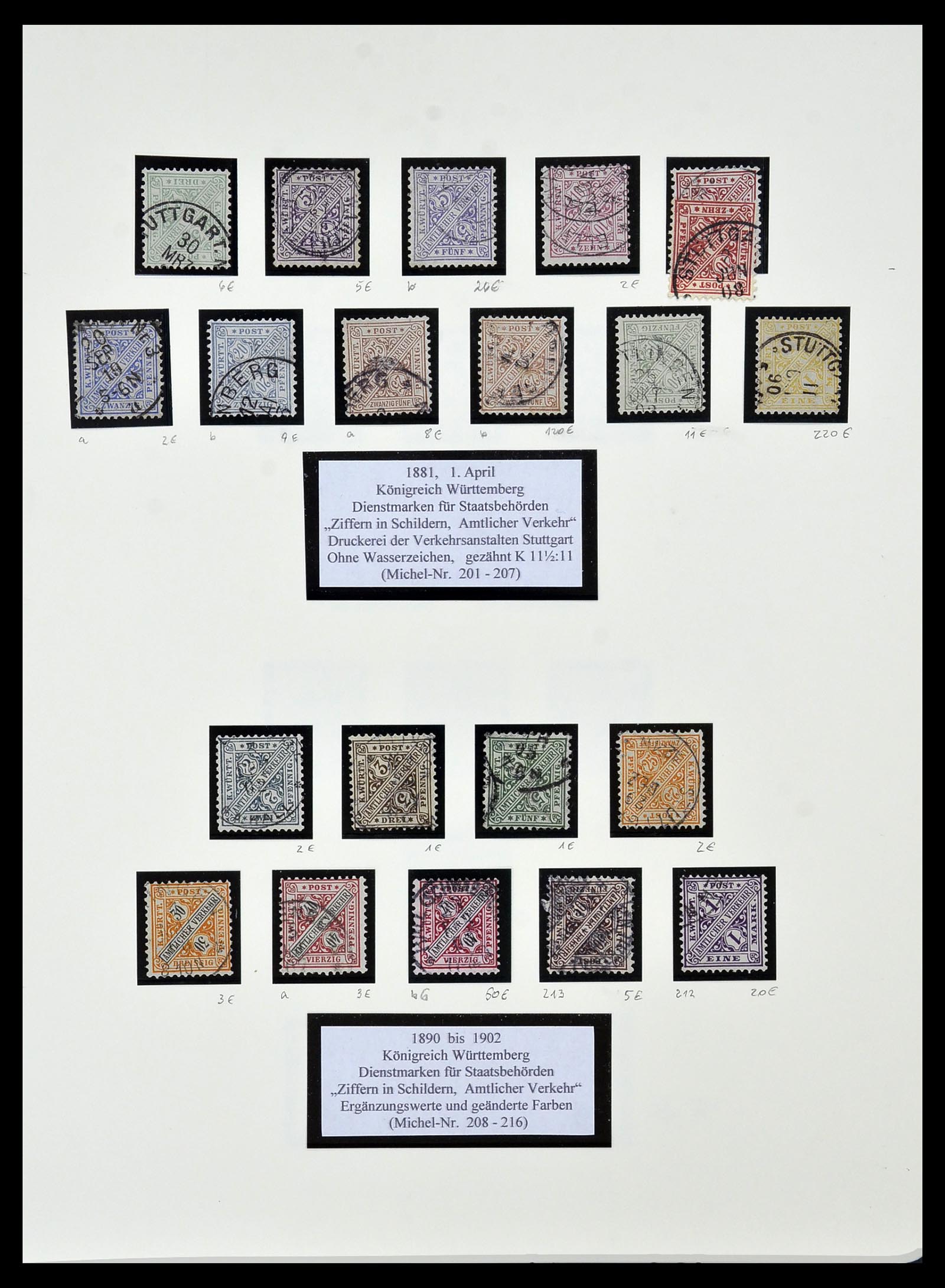 34159 080 - Postzegelverzameling 34159 Oud Duitse Staten 1860-1920.