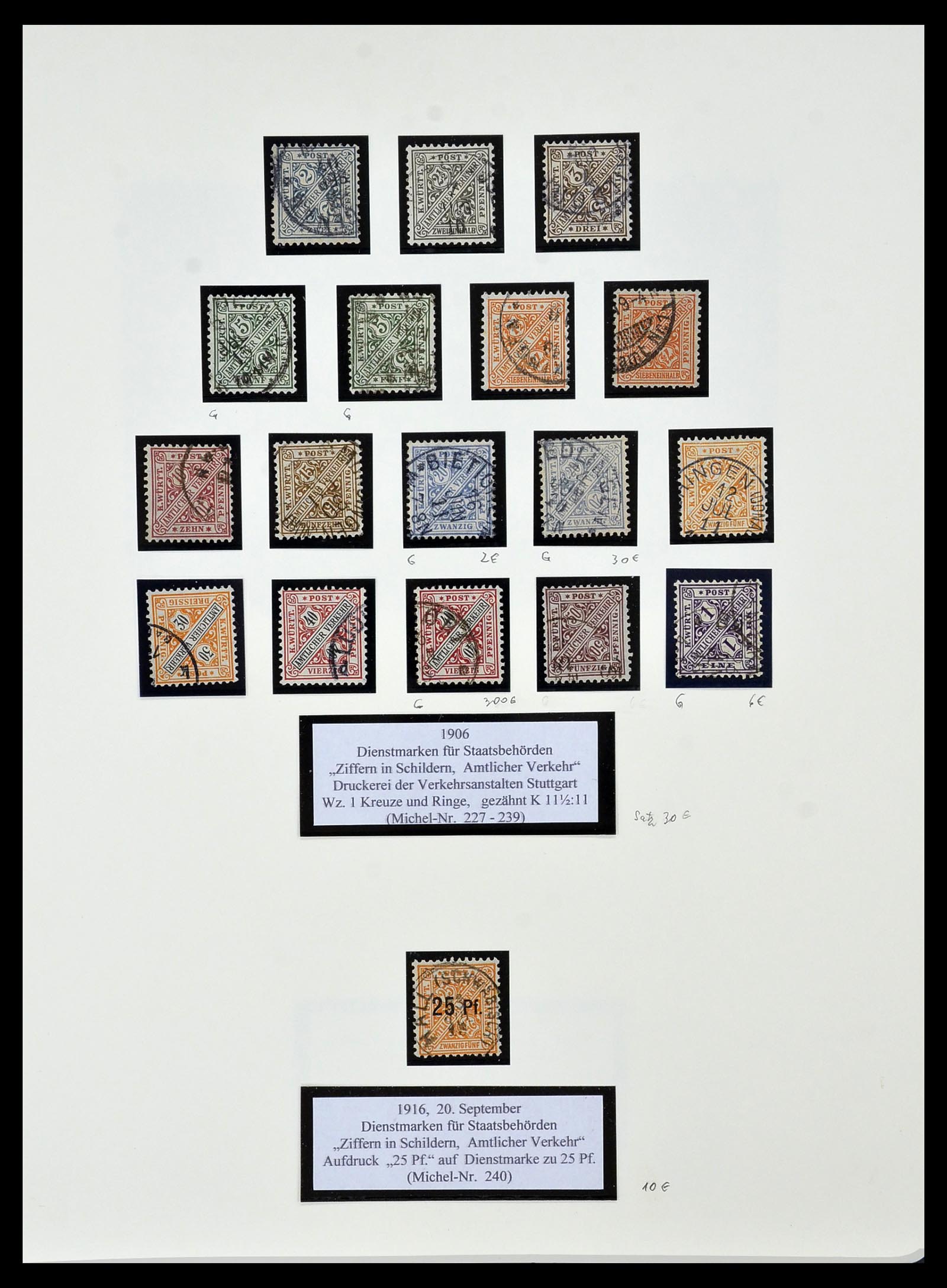 34159 082 - Postzegelverzameling 34159 Oud Duitse Staten 1860-1920.