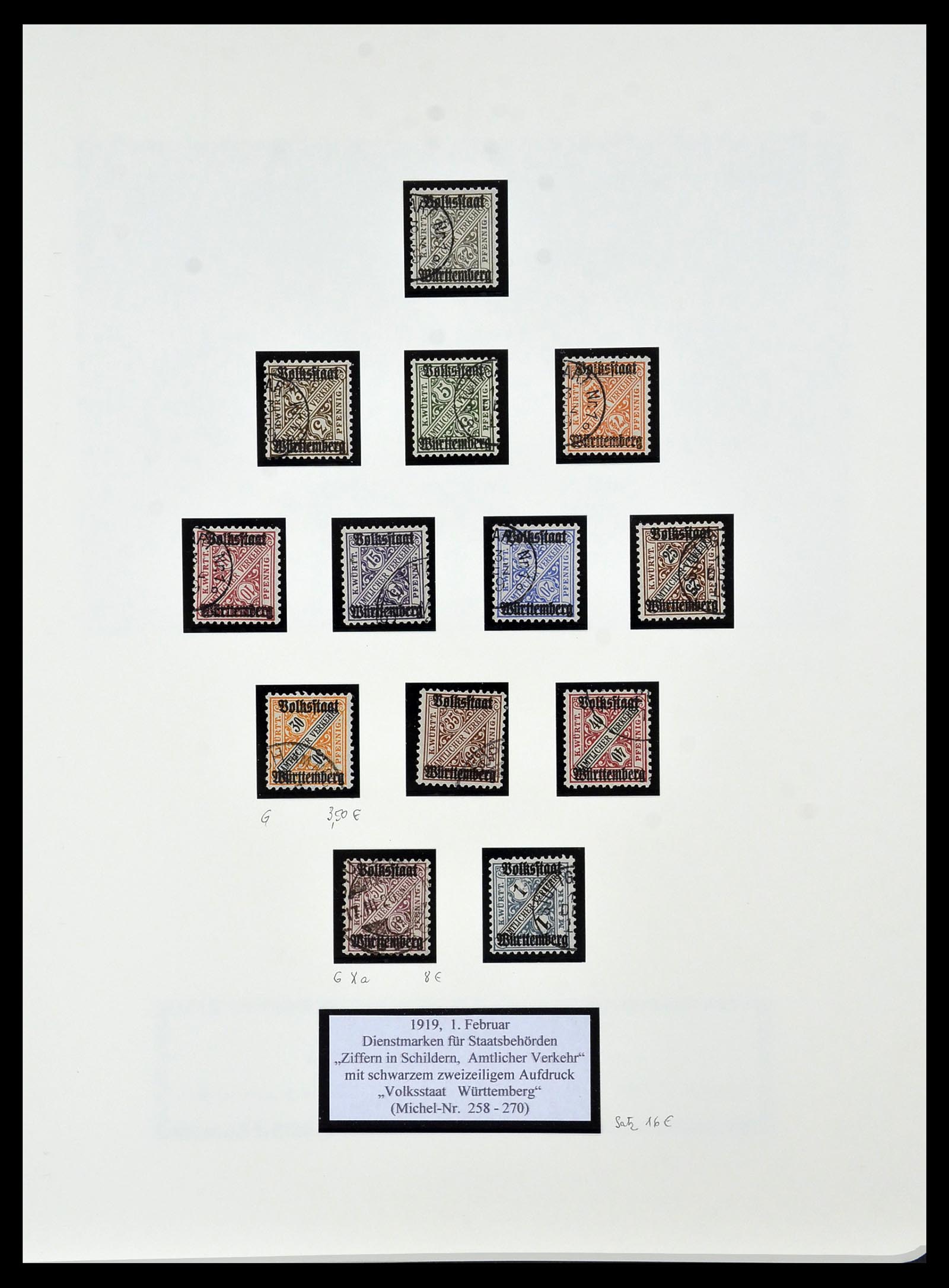 34159 087 - Stamp collection 34159 Old German States 1860-1920.