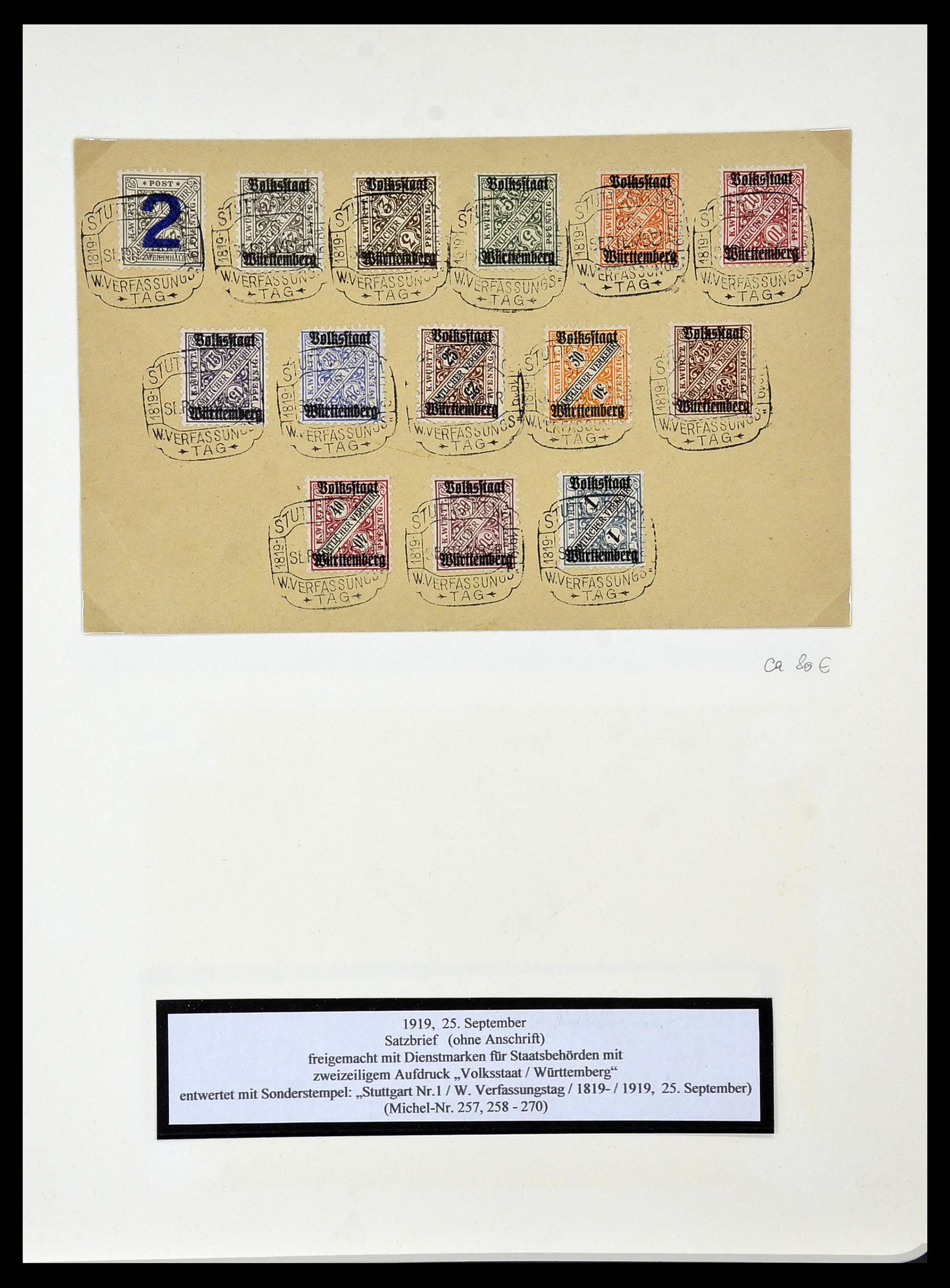 34159 088 - Postzegelverzameling 34159 Oud Duitse Staten 1860-1920.