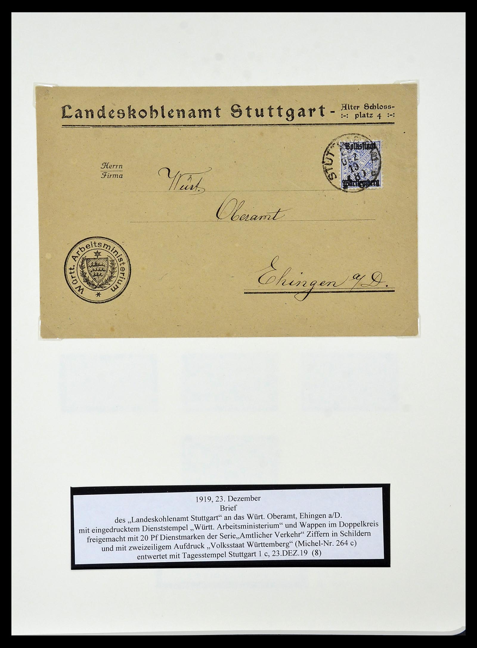34159 089 - Postzegelverzameling 34159 Oud Duitse Staten 1860-1920.