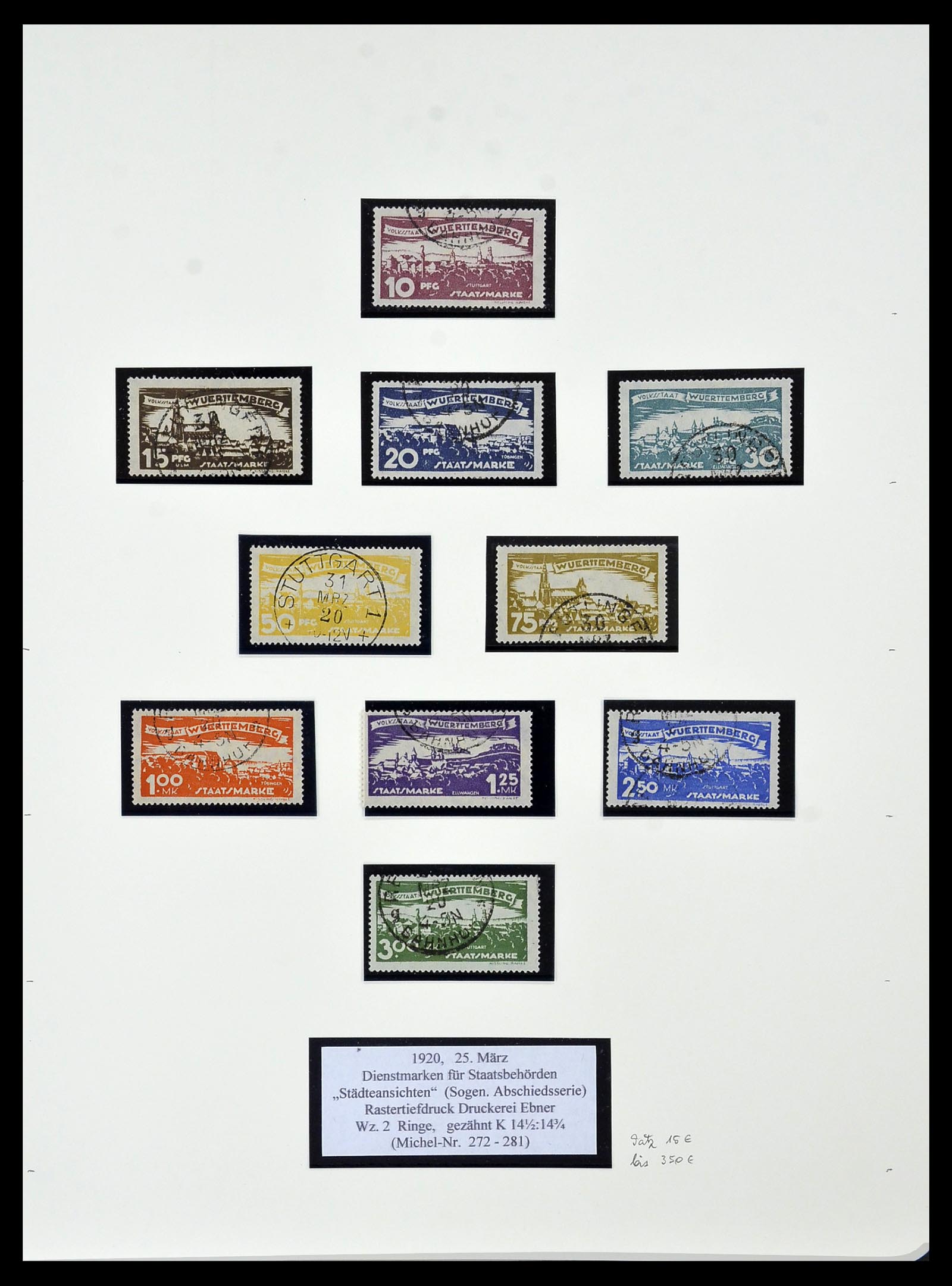 34159 090 - Stamp collection 34159 Old German States 1860-1920.