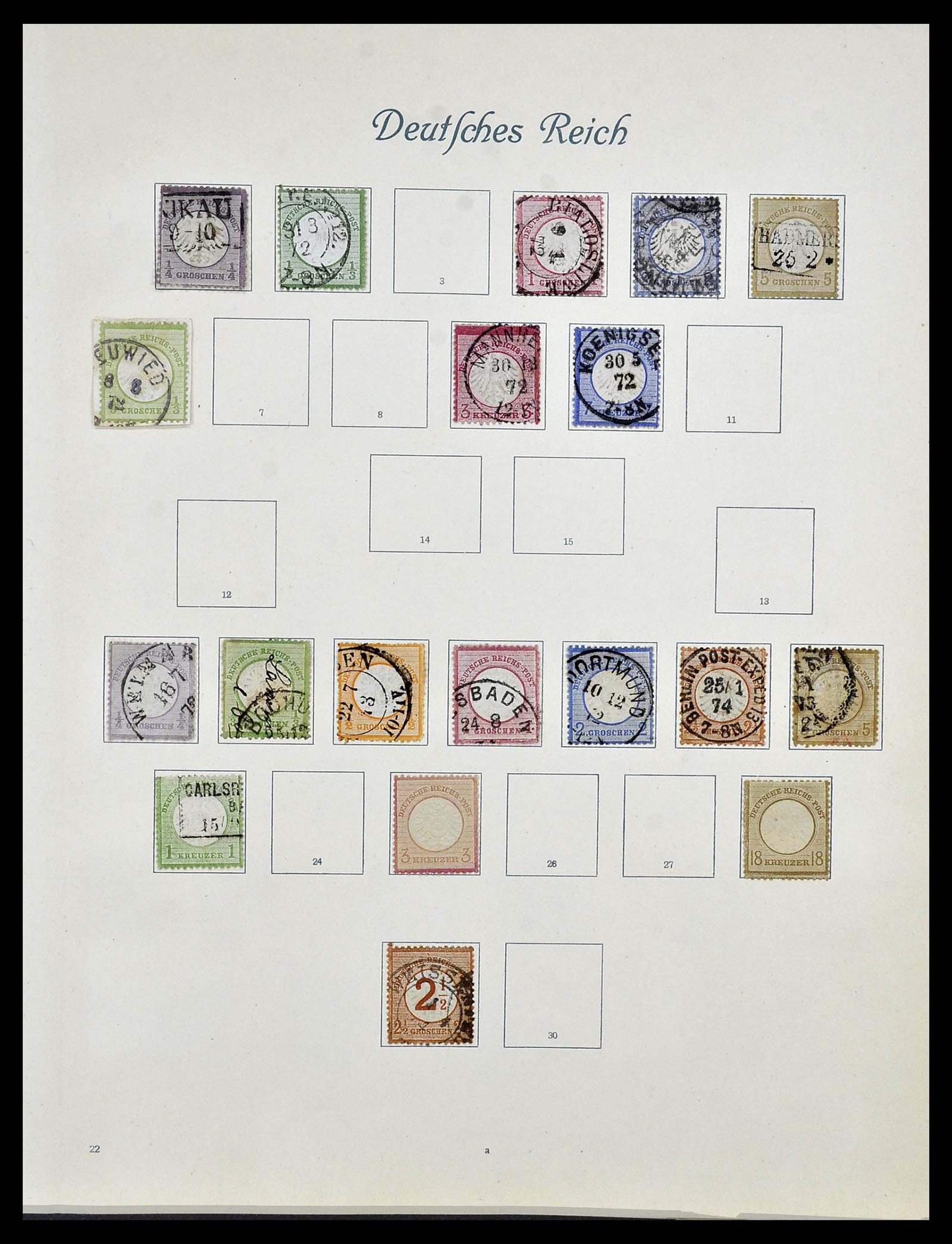 34160 001 - Postzegelverzameling 34160 Duitse Rijk 1872-1931.