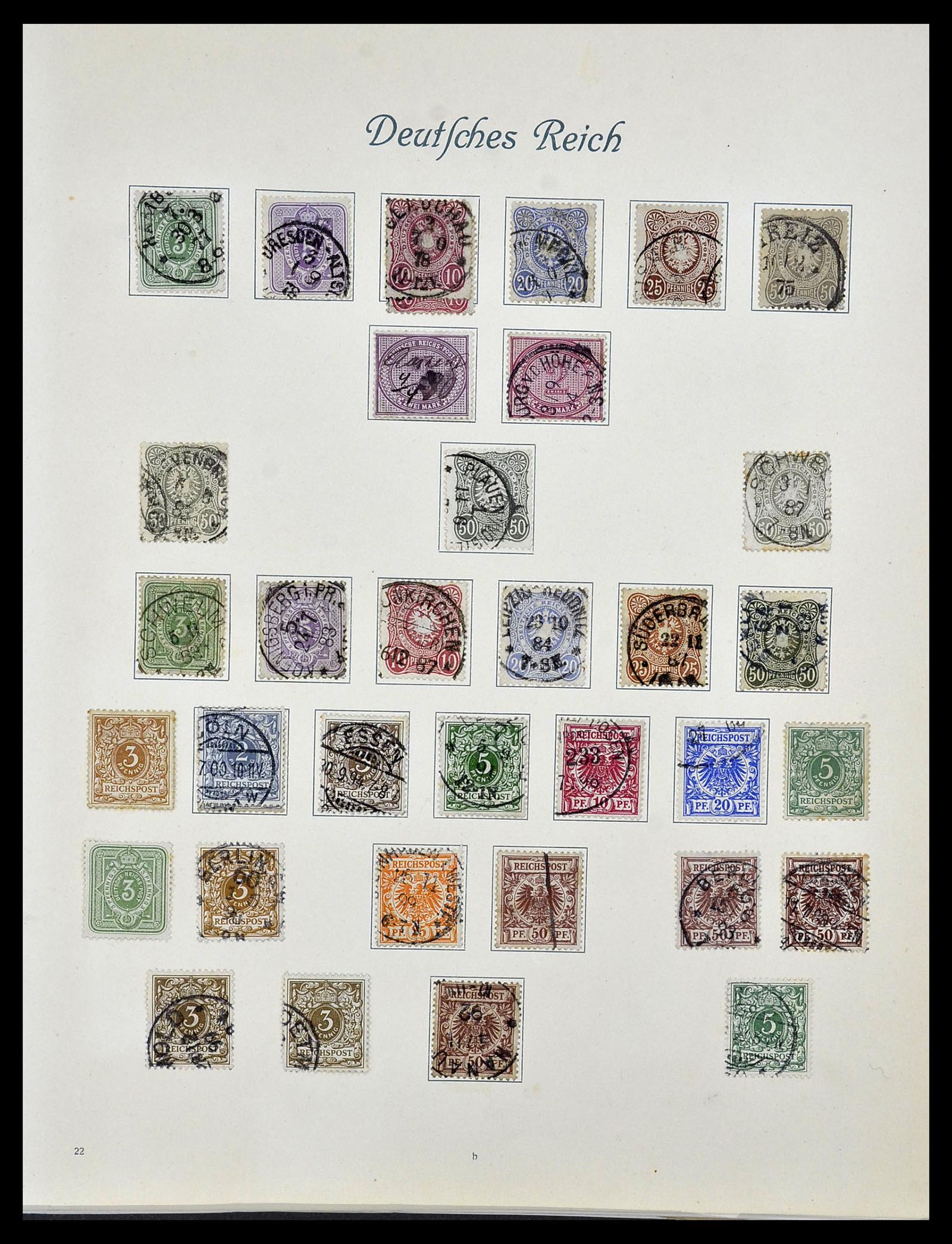 34160 002 - Stamp collection 34160 German Reich 1872-1931.