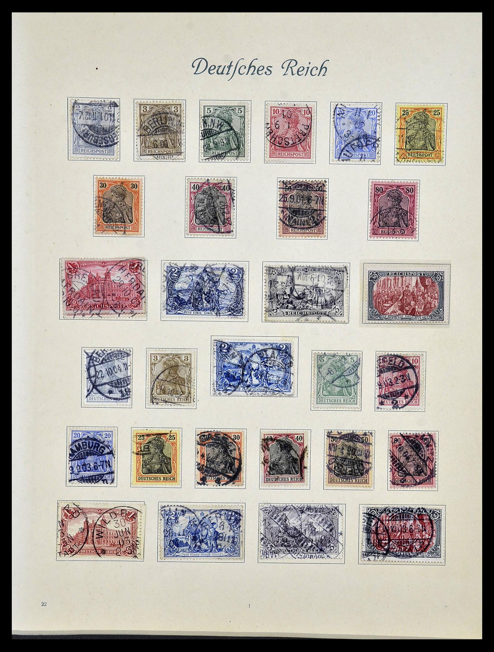 34160 007 - Postzegelverzameling 34160 Duitse Rijk 1872-1931.