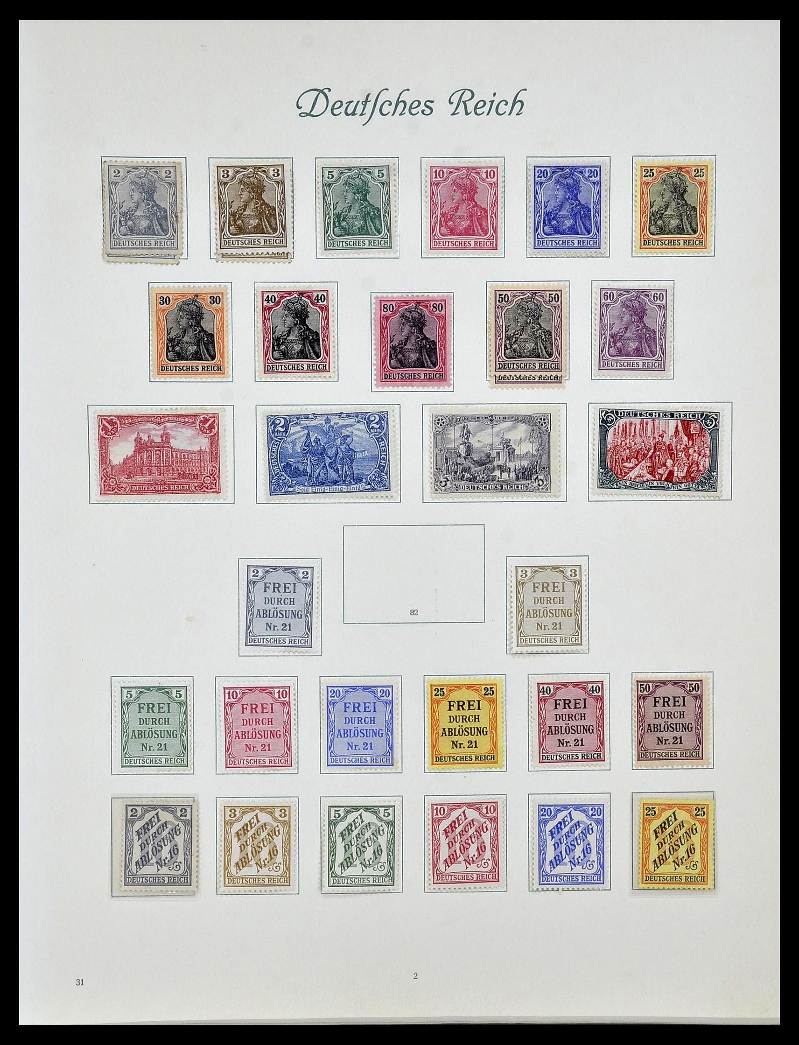 34160 008 - Stamp collection 34160 German Reich 1872-1931.