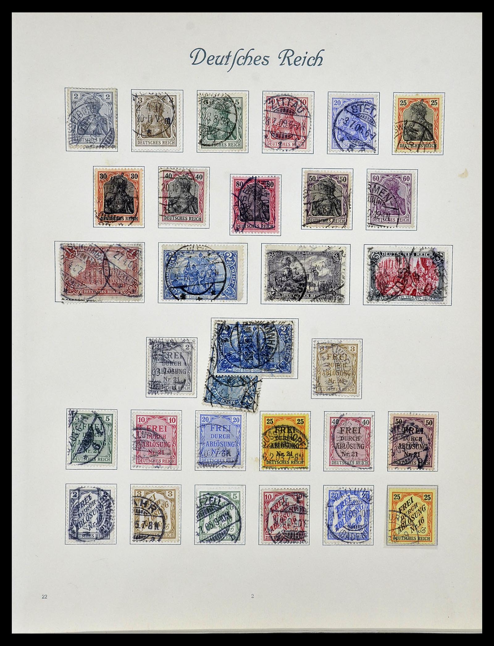 34160 009 - Postzegelverzameling 34160 Duitse Rijk 1872-1931.