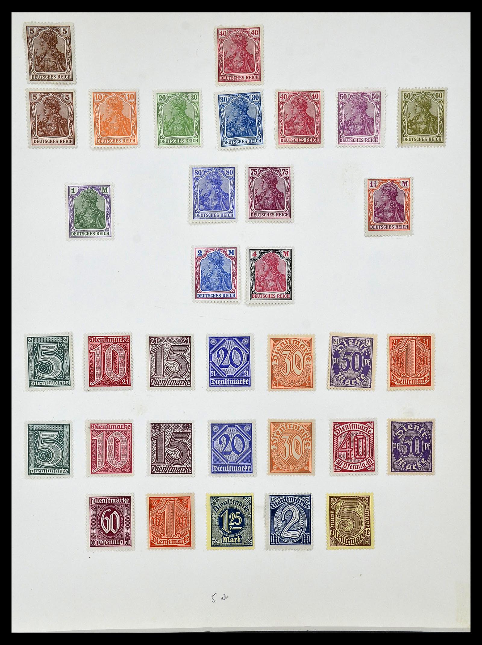34160 015 - Postzegelverzameling 34160 Duitse Rijk 1872-1931.