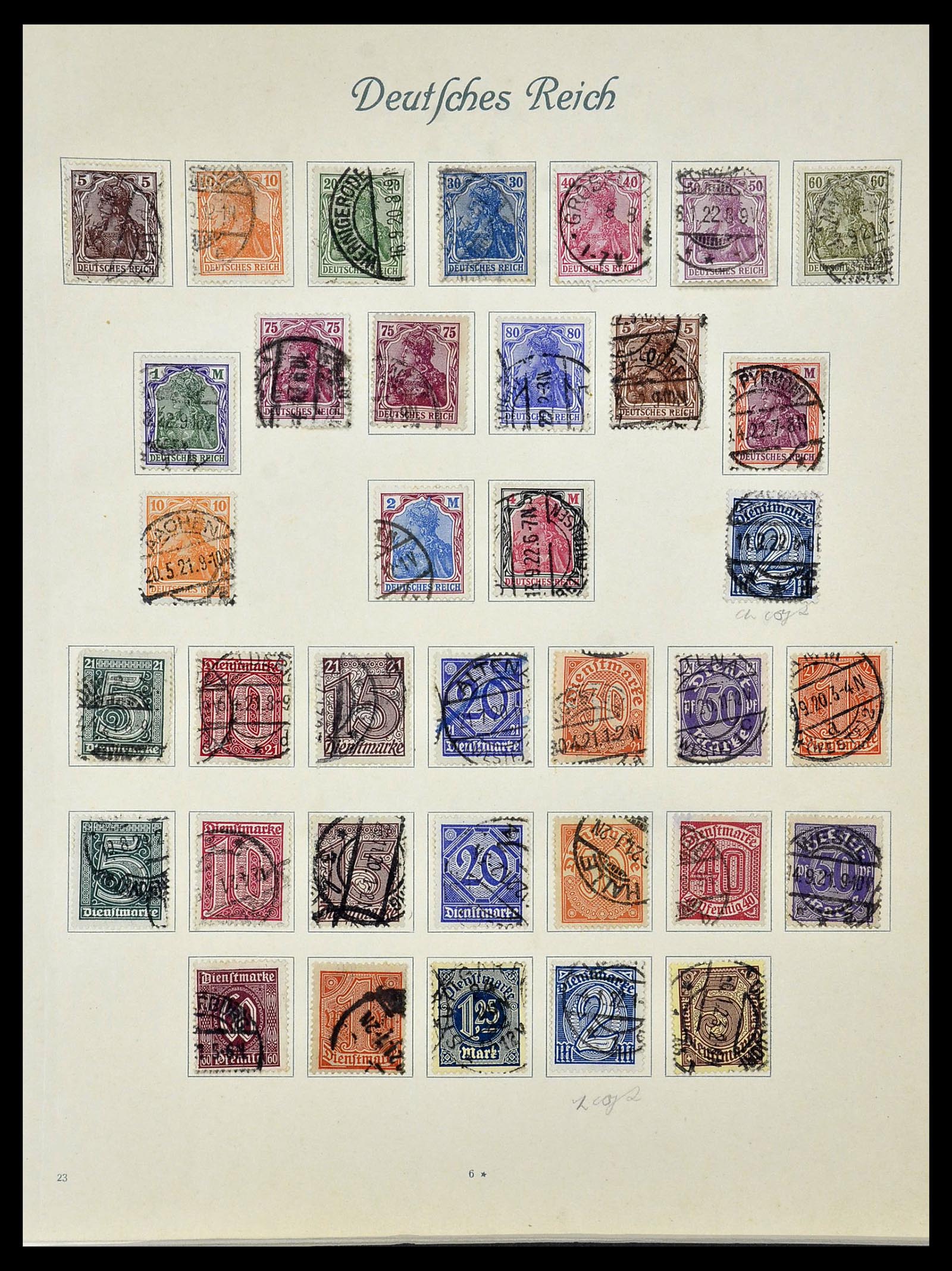 34160 016 - Postzegelverzameling 34160 Duitse Rijk 1872-1931.