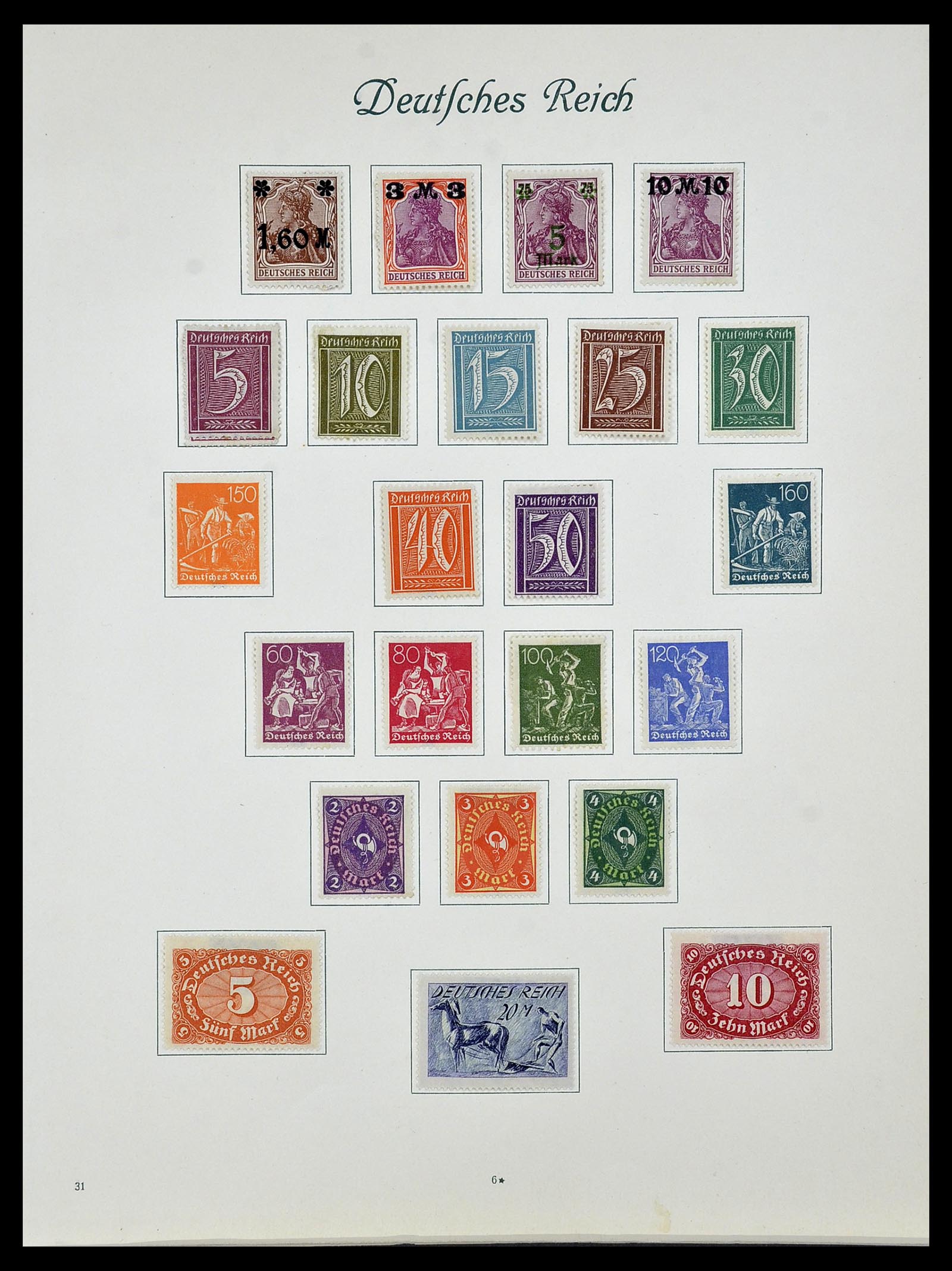 34160 017 - Stamp collection 34160 German Reich 1872-1931.