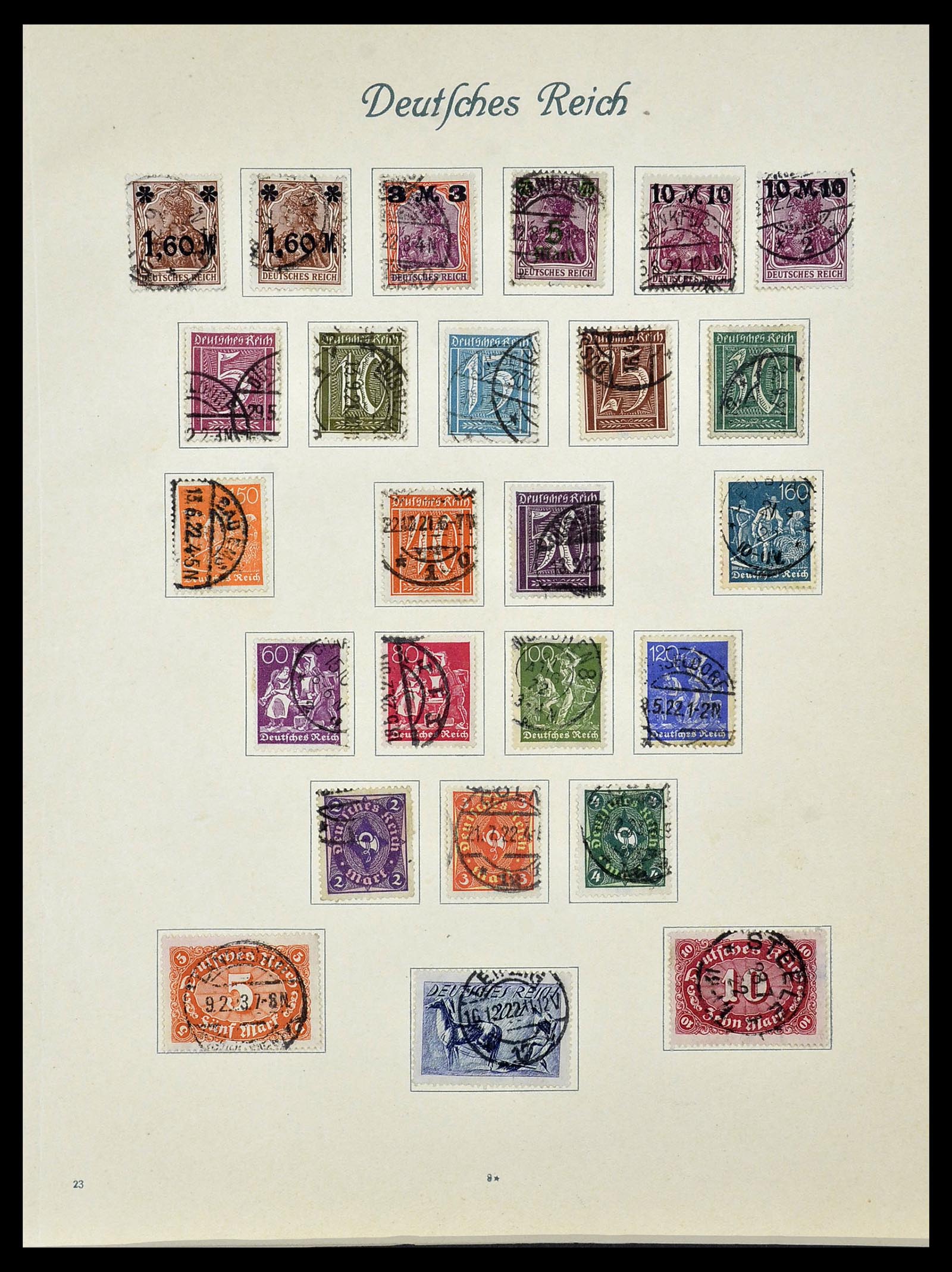 34160 018 - Postzegelverzameling 34160 Duitse Rijk 1872-1931.