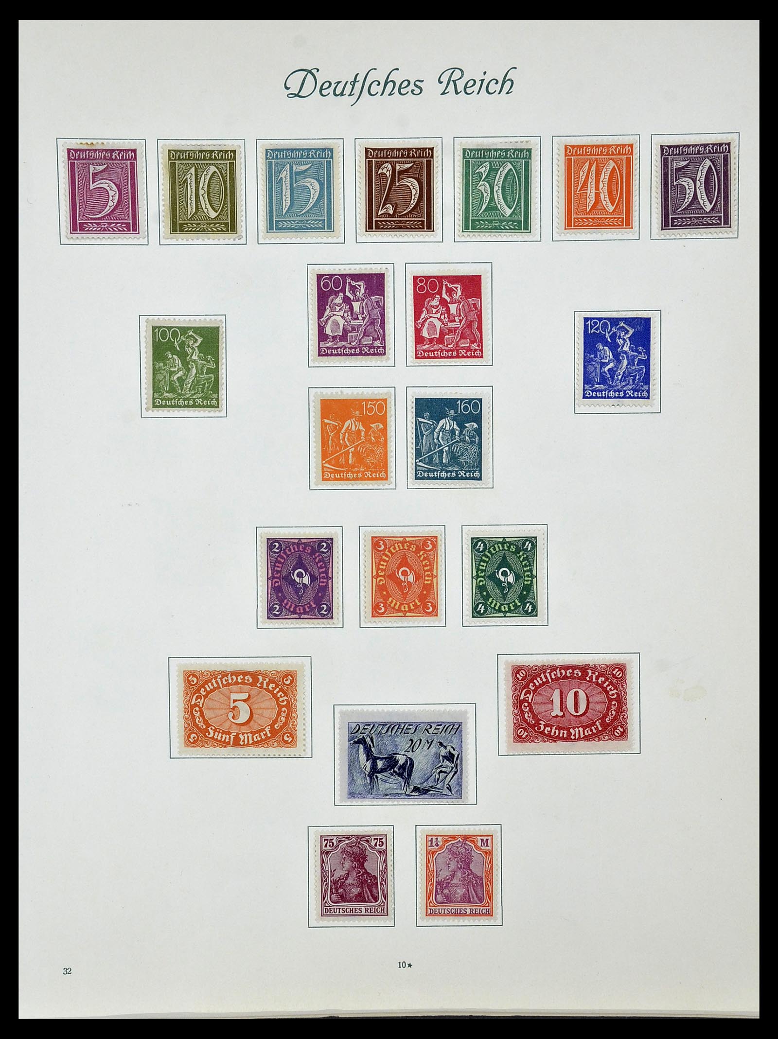 34160 019 - Stamp collection 34160 German Reich 1872-1931.