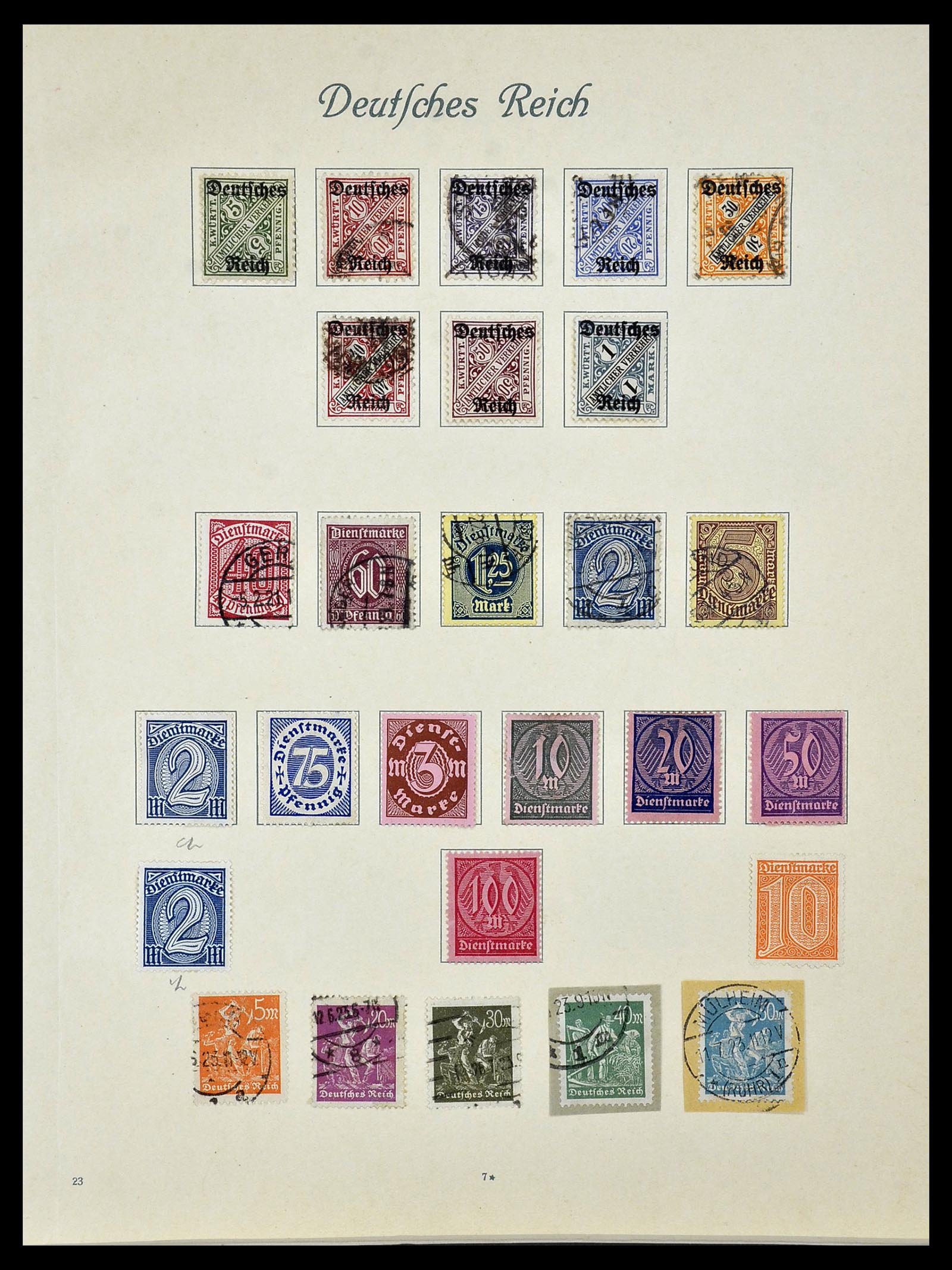 34160 021 - Postzegelverzameling 34160 Duitse Rijk 1872-1931.
