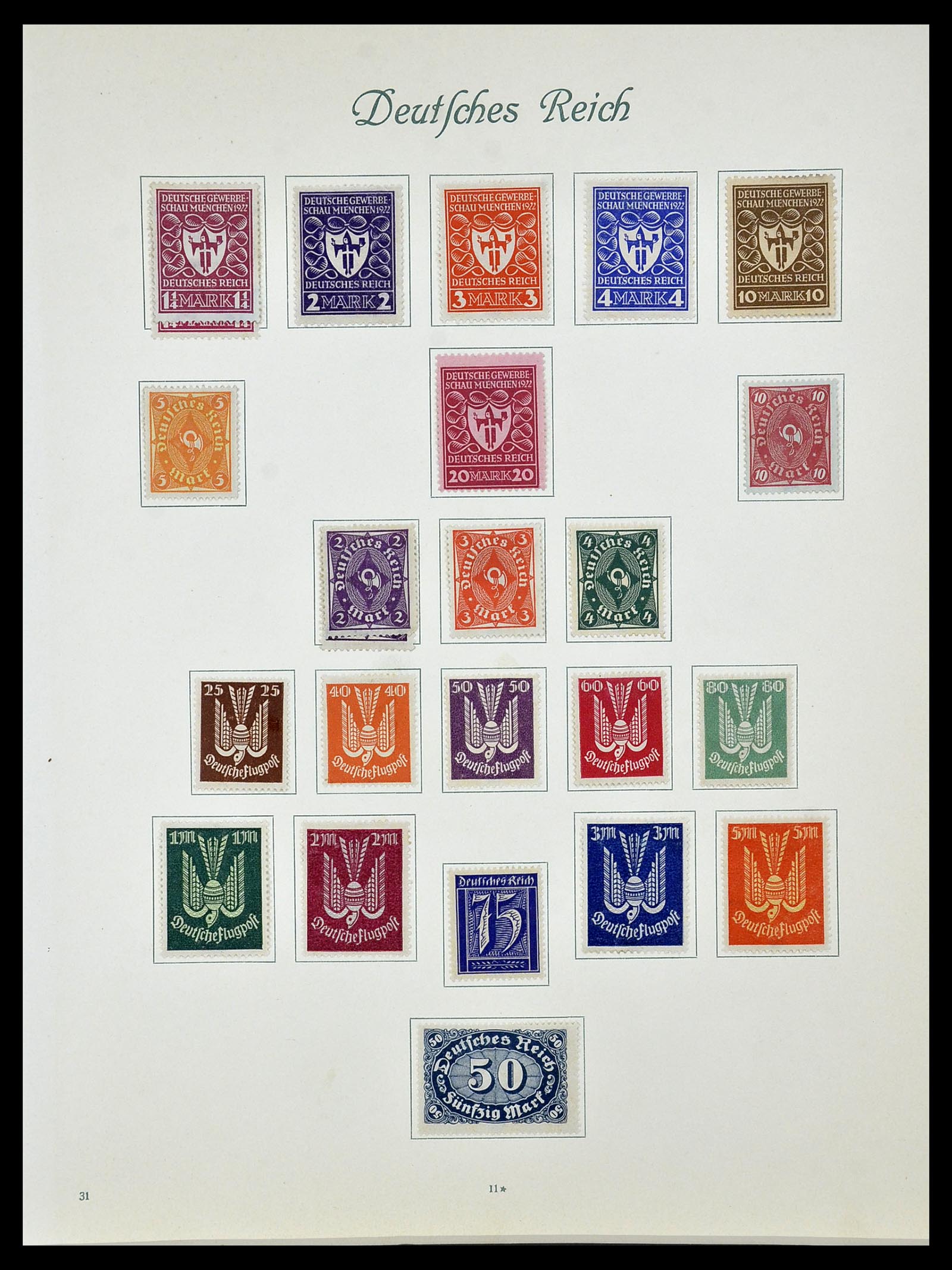 34160 022 - Postzegelverzameling 34160 Duitse Rijk 1872-1931.