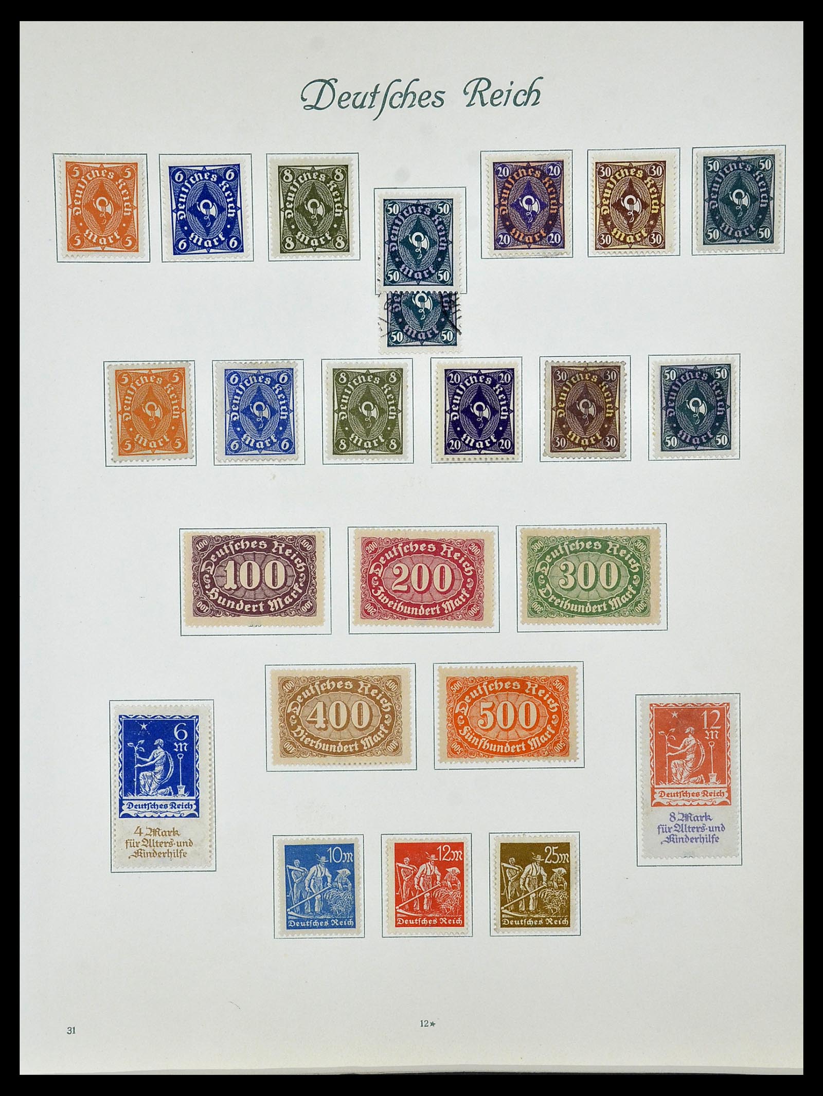 34160 024 - Postzegelverzameling 34160 Duitse Rijk 1872-1931.