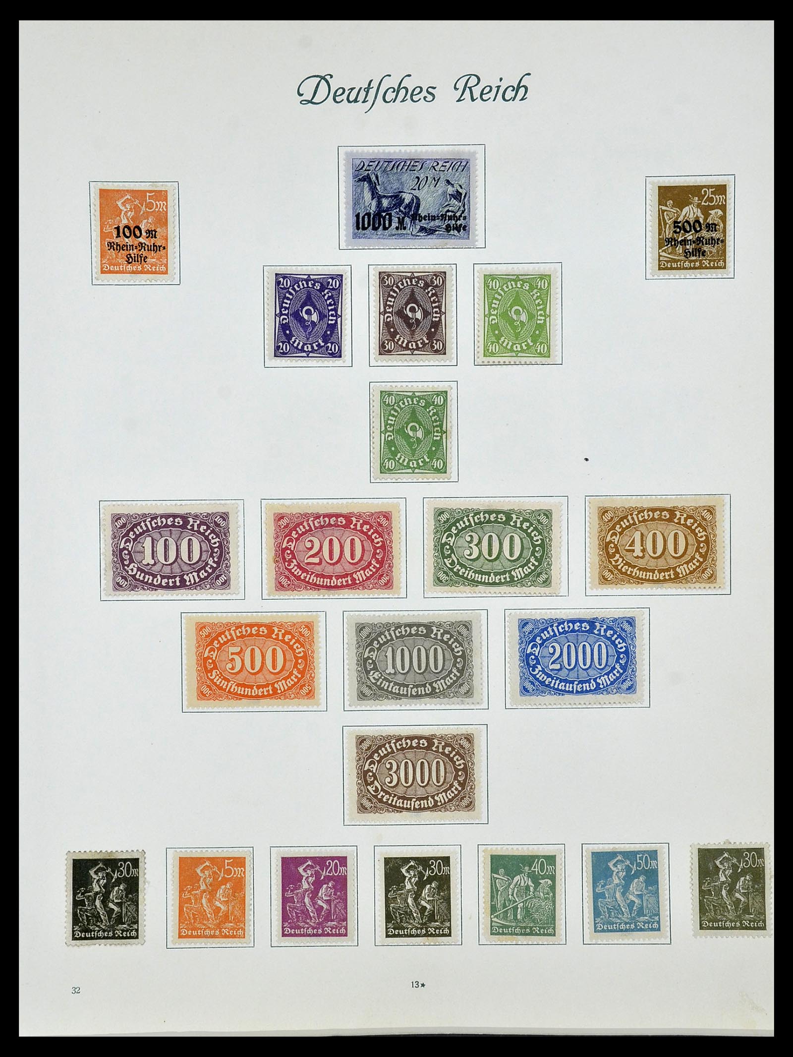 34160 026 - Postzegelverzameling 34160 Duitse Rijk 1872-1931.