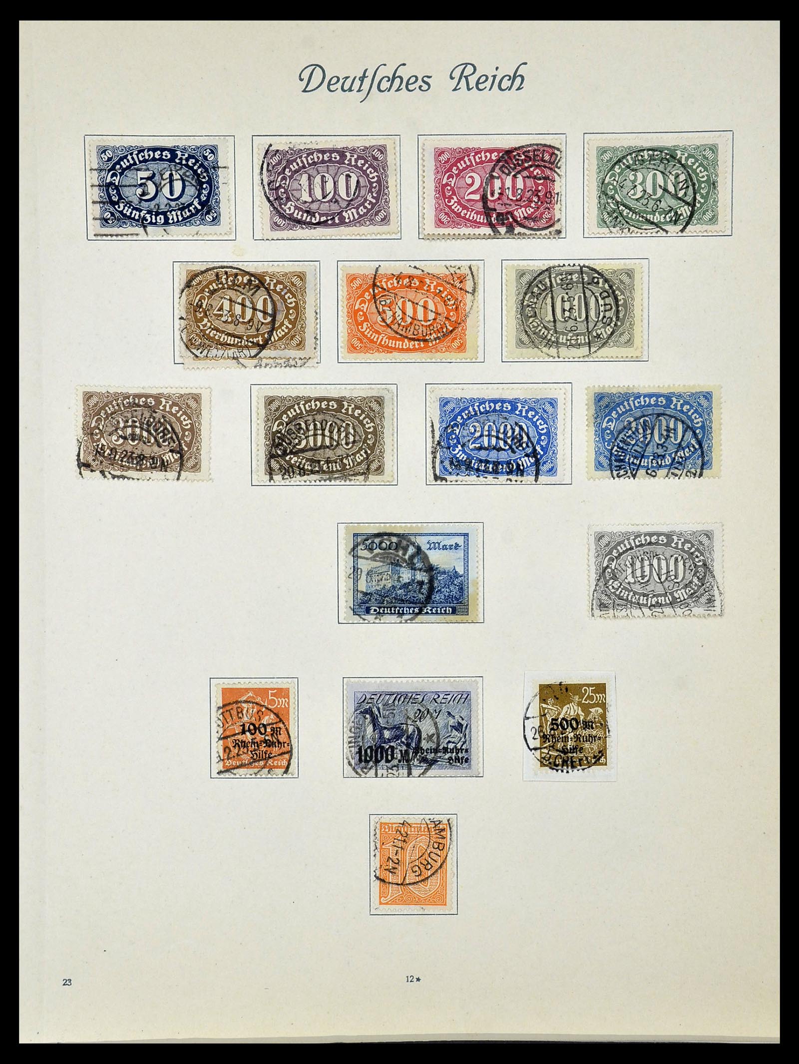 34160 027 - Postzegelverzameling 34160 Duitse Rijk 1872-1931.