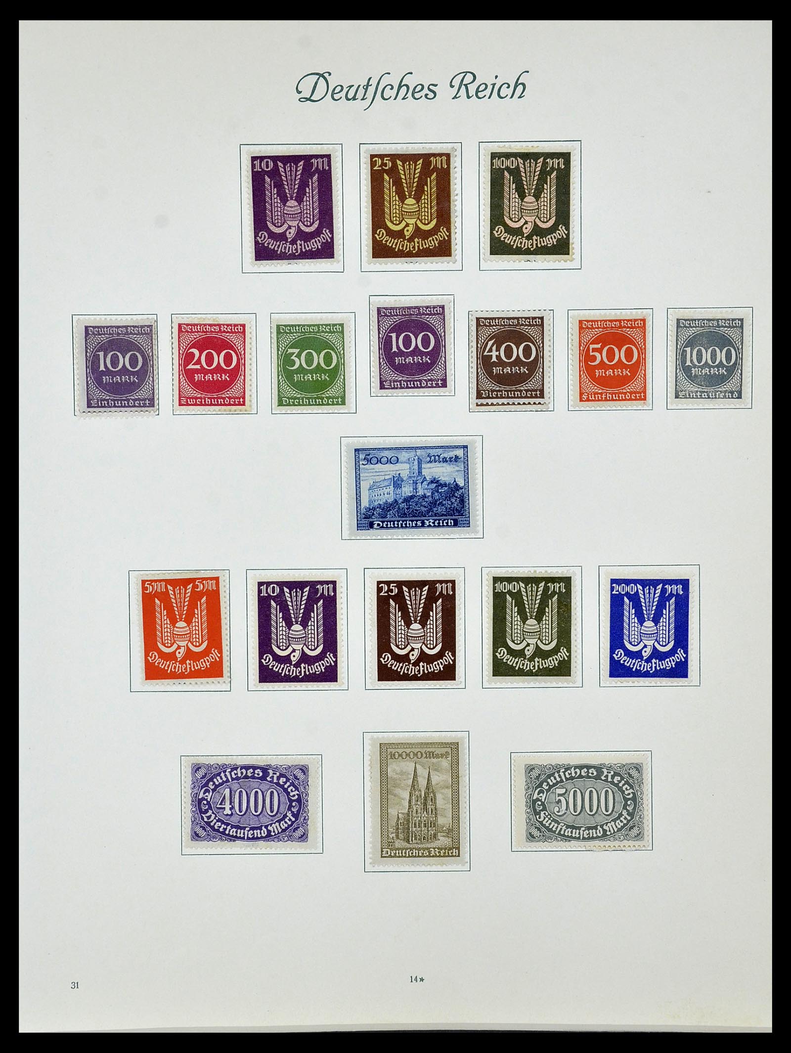34160 028 - Postzegelverzameling 34160 Duitse Rijk 1872-1931.