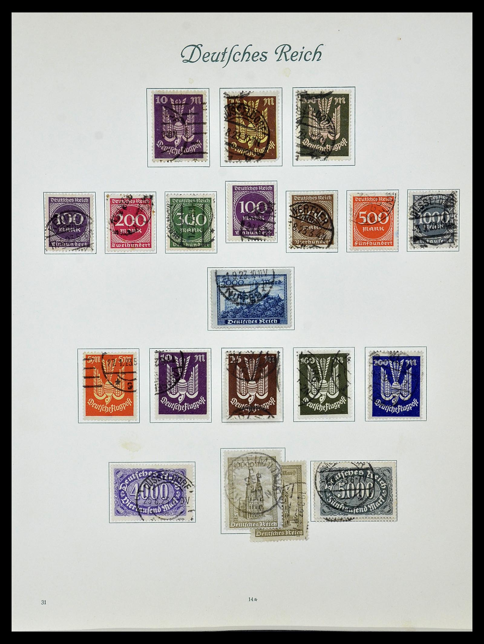 34160 029 - Postzegelverzameling 34160 Duitse Rijk 1872-1931.