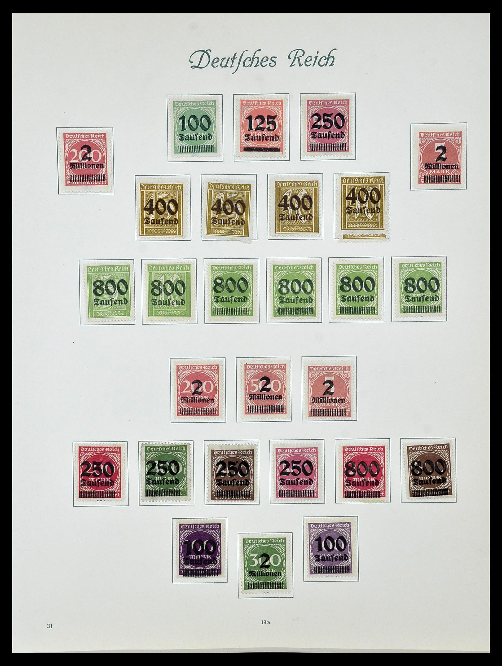 34160 033 - Postzegelverzameling 34160 Duitse Rijk 1872-1931.