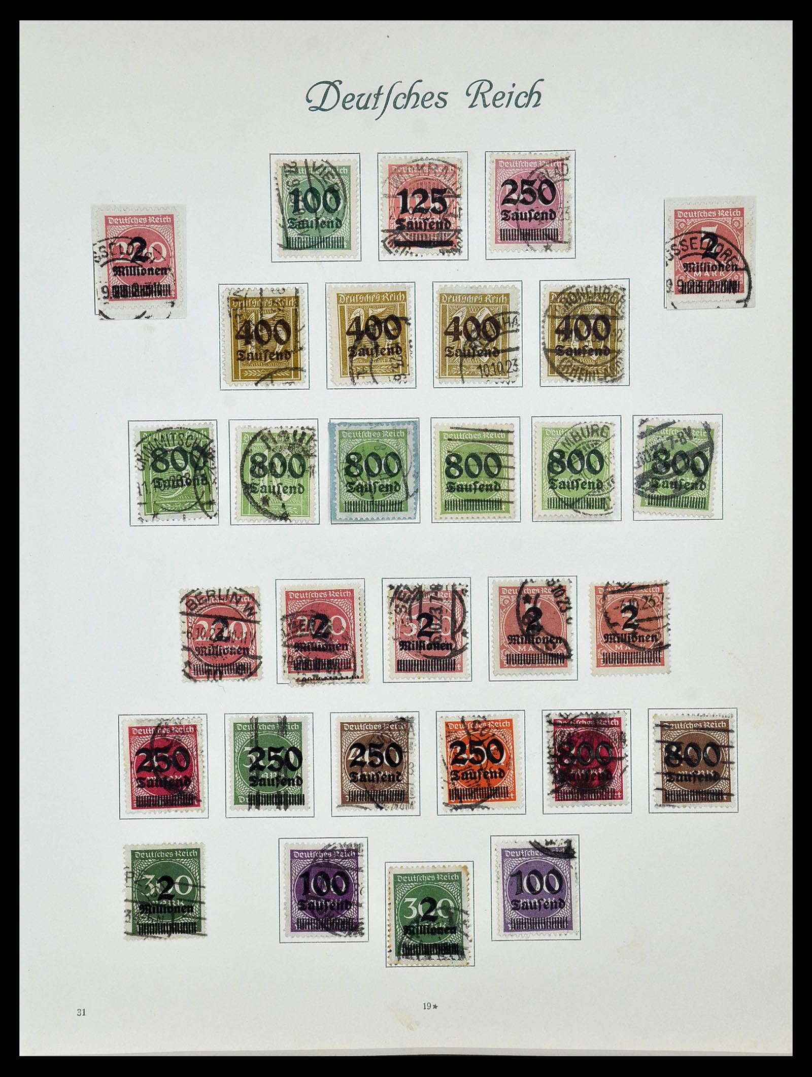 34160 034 - Postzegelverzameling 34160 Duitse Rijk 1872-1931.