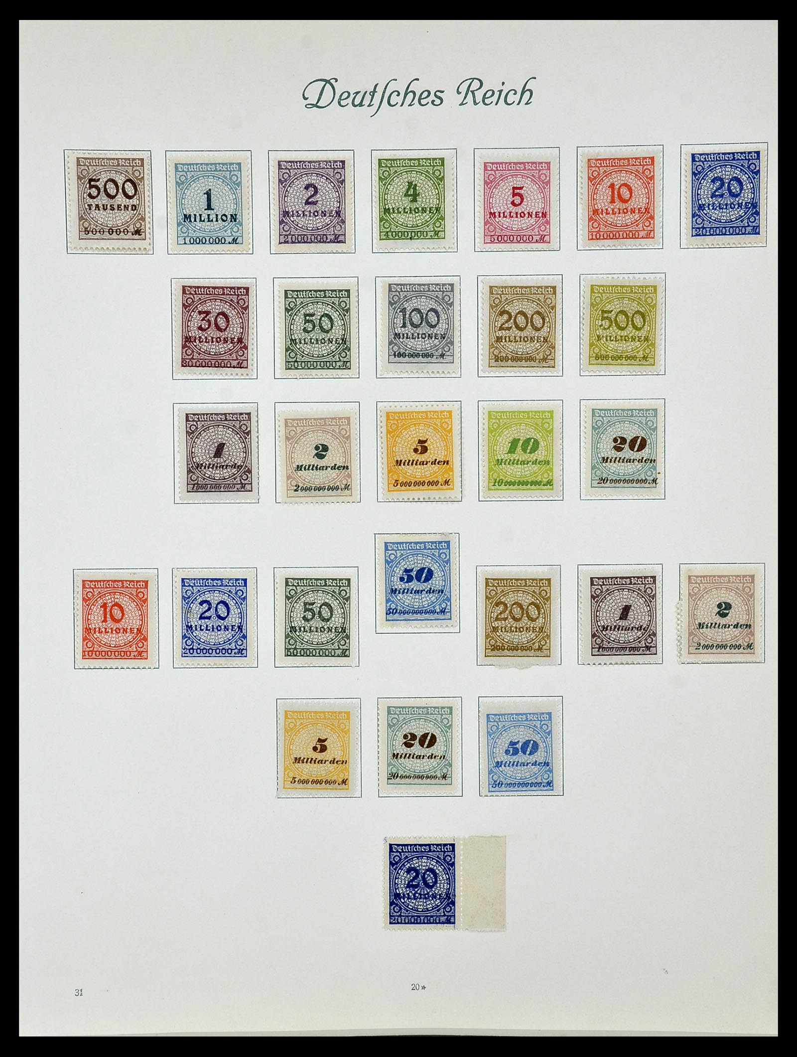 34160 035 - Stamp collection 34160 German Reich 1872-1931.