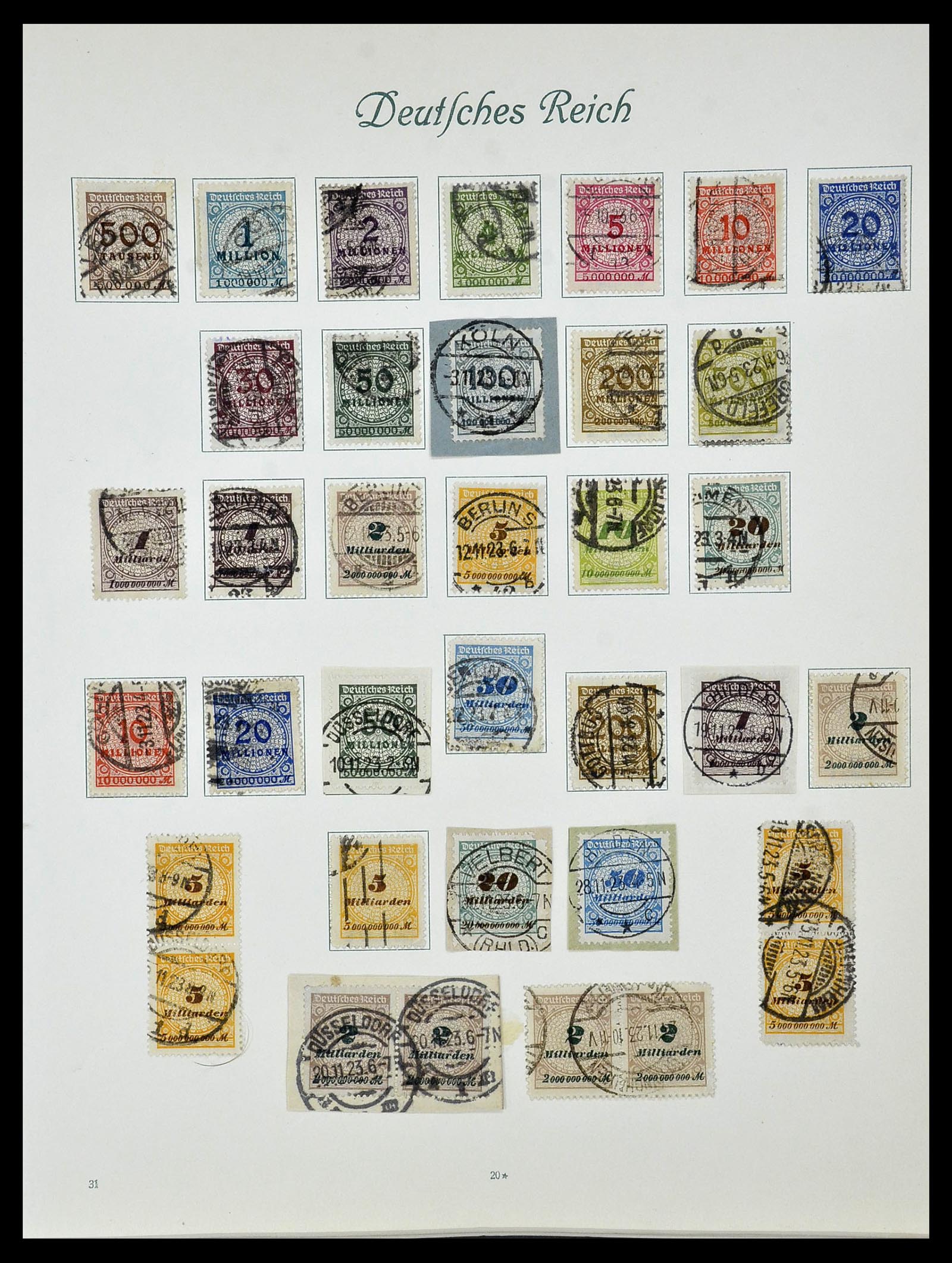 34160 036 - Stamp collection 34160 German Reich 1872-1931.