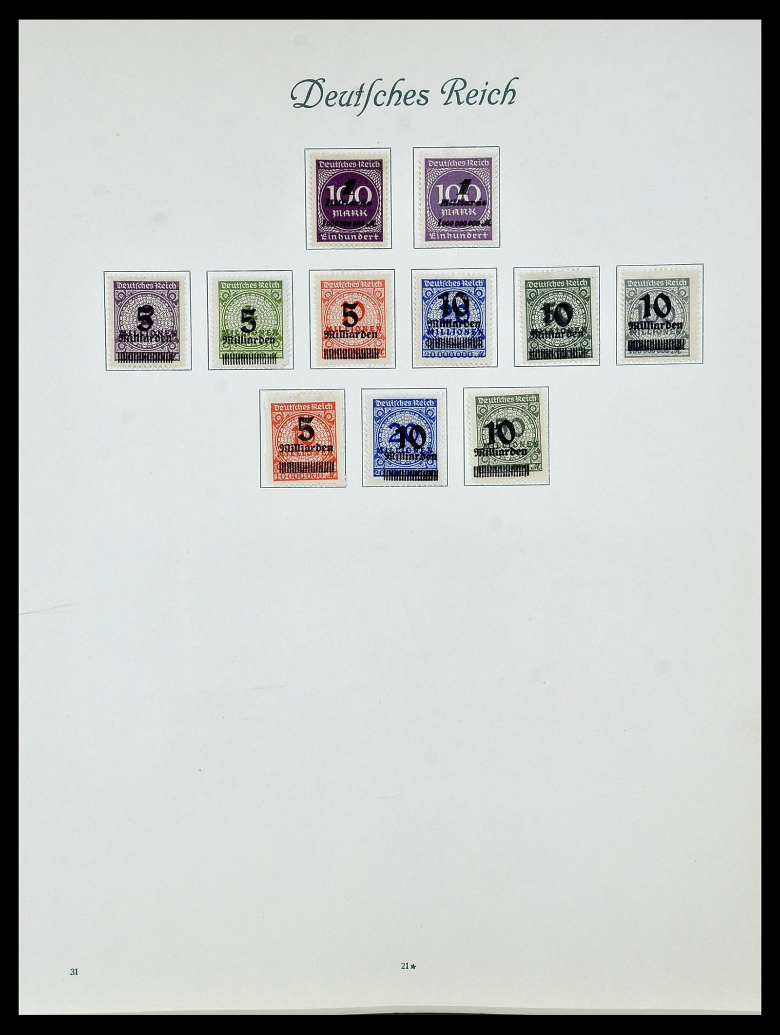 34160 038 - Stamp collection 34160 German Reich 1872-1931.